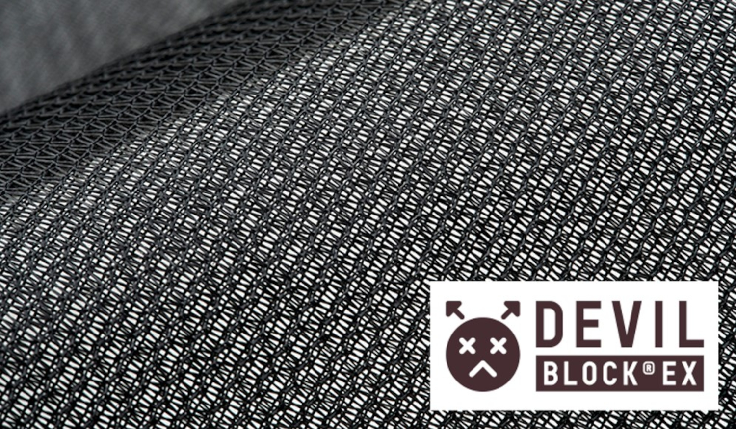 ロゴス独自の高機能メッシュ「デビルブロックEX」