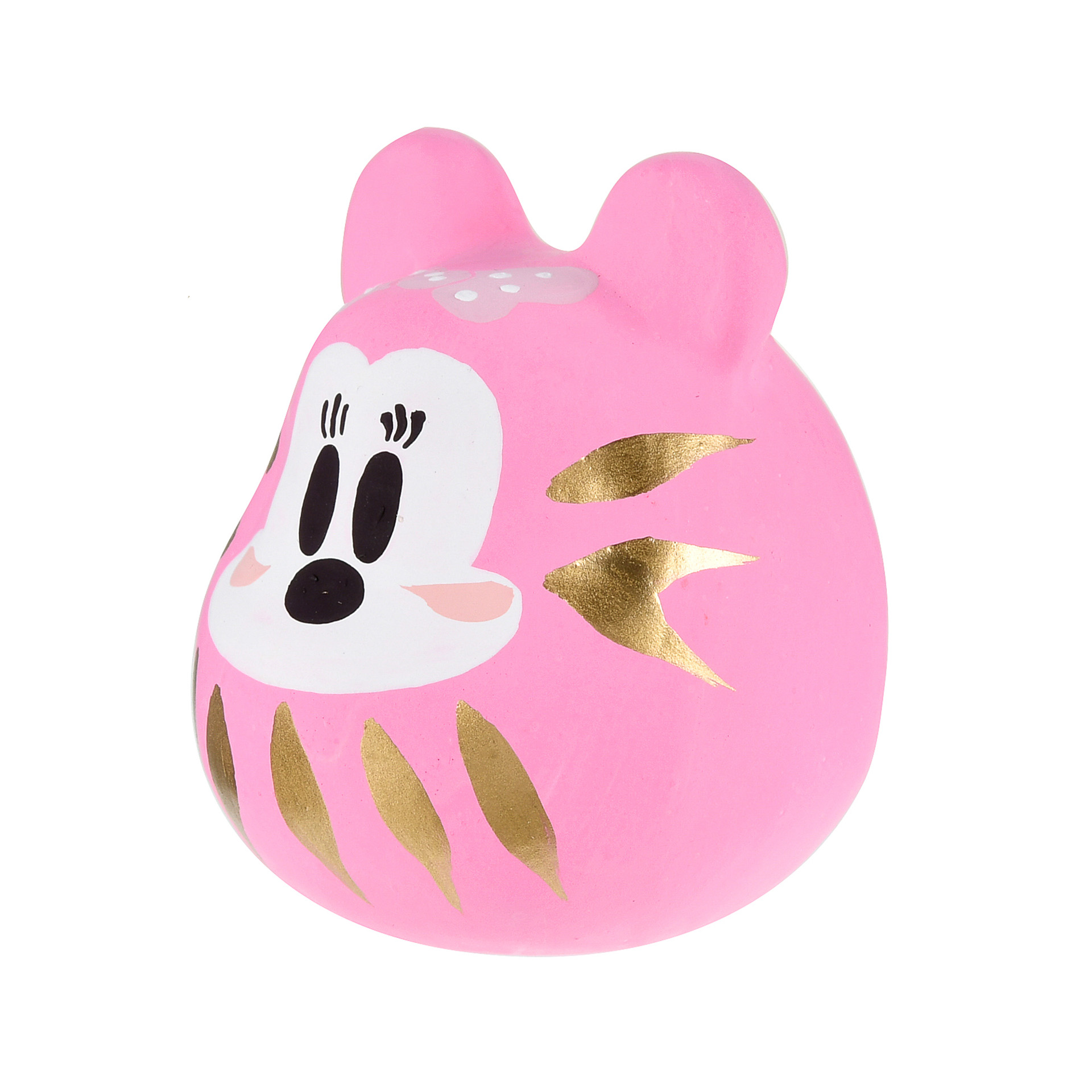 ミニーマウスはピンク色。リボンもちょこん