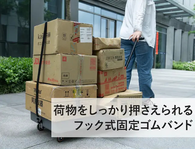 フック式固定ゴムバンド