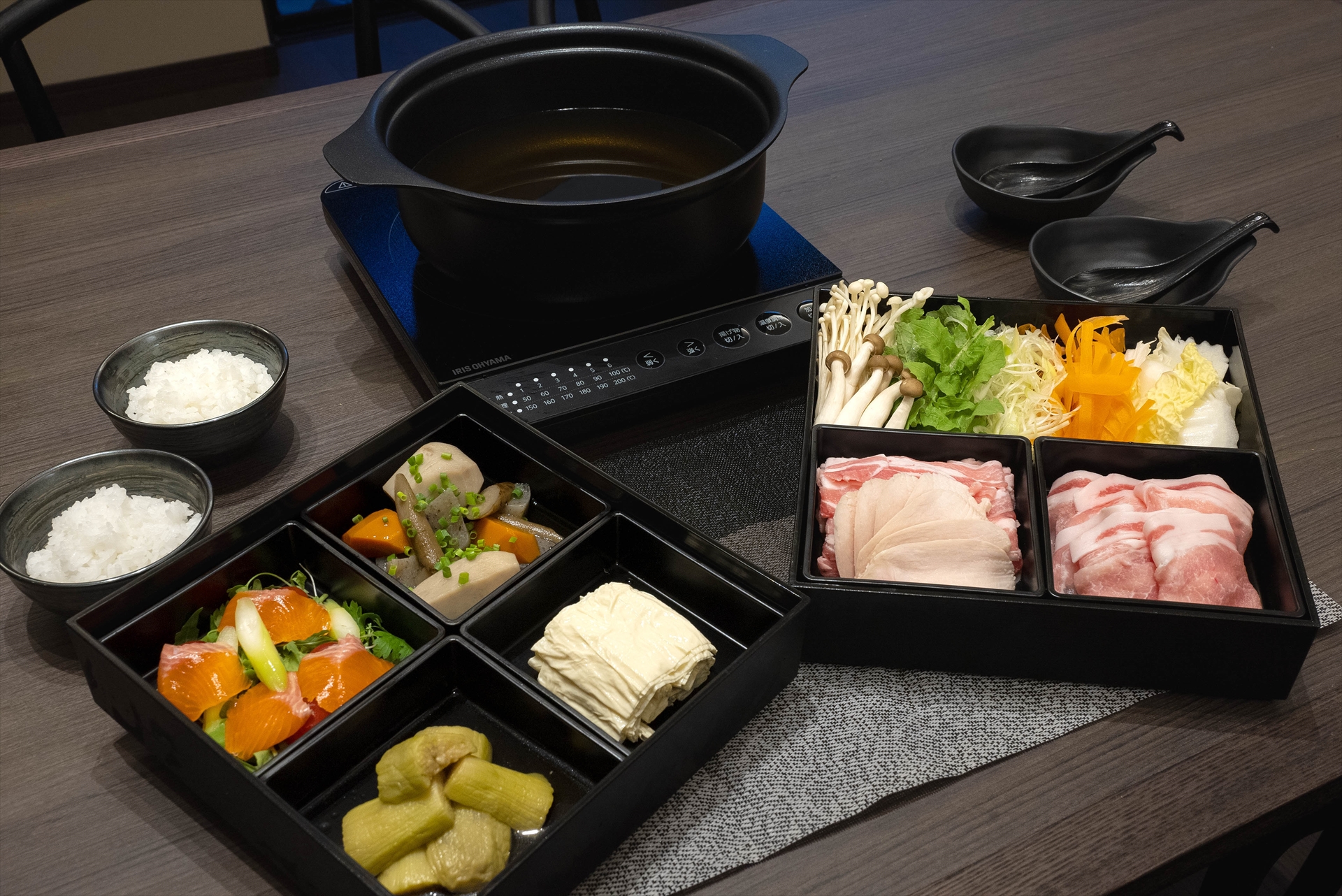 霧降高原豚のゆばしゃぶセット（夕食）