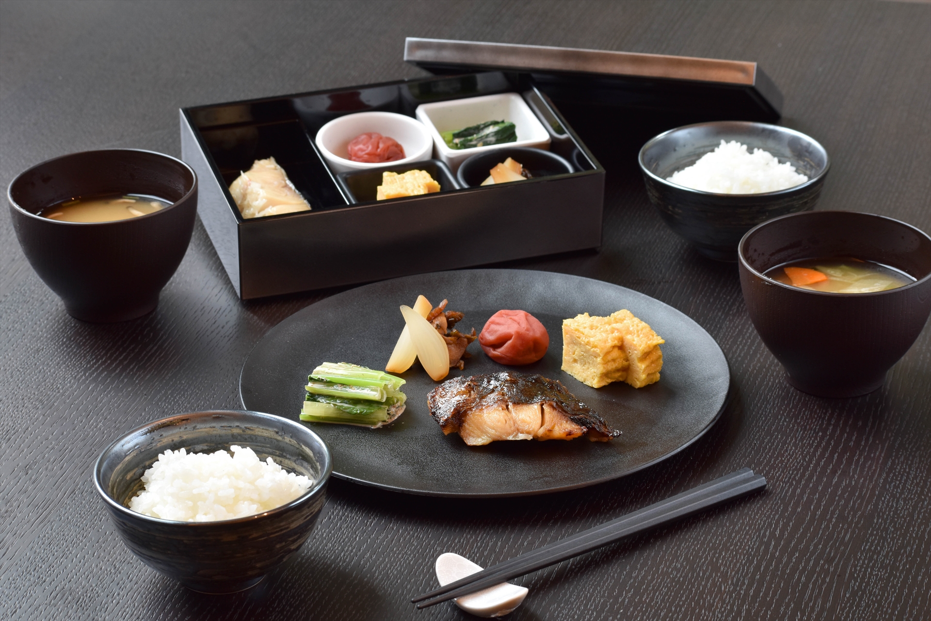 銀鱈の幽庵焼きセット（和朝食）