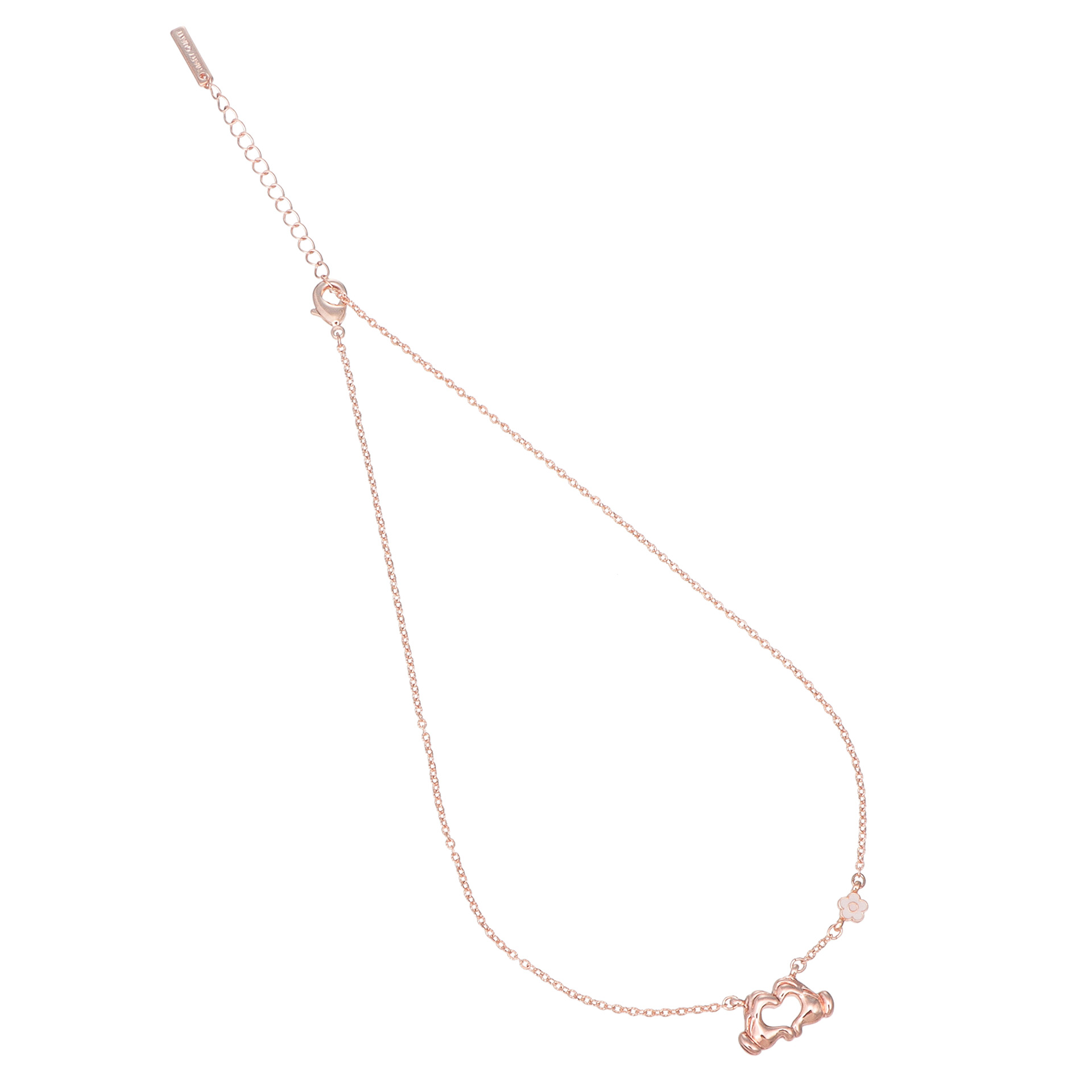 「ハートハンドサイン ネックレス（ピンクゴールド）」（各3300円）