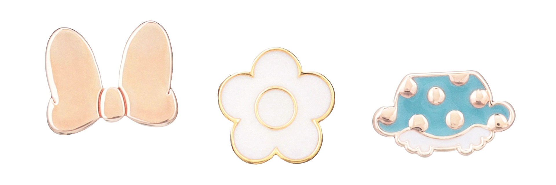 「ディズニーデザイン ピアスセット（ミニーマウス）」（3740円）