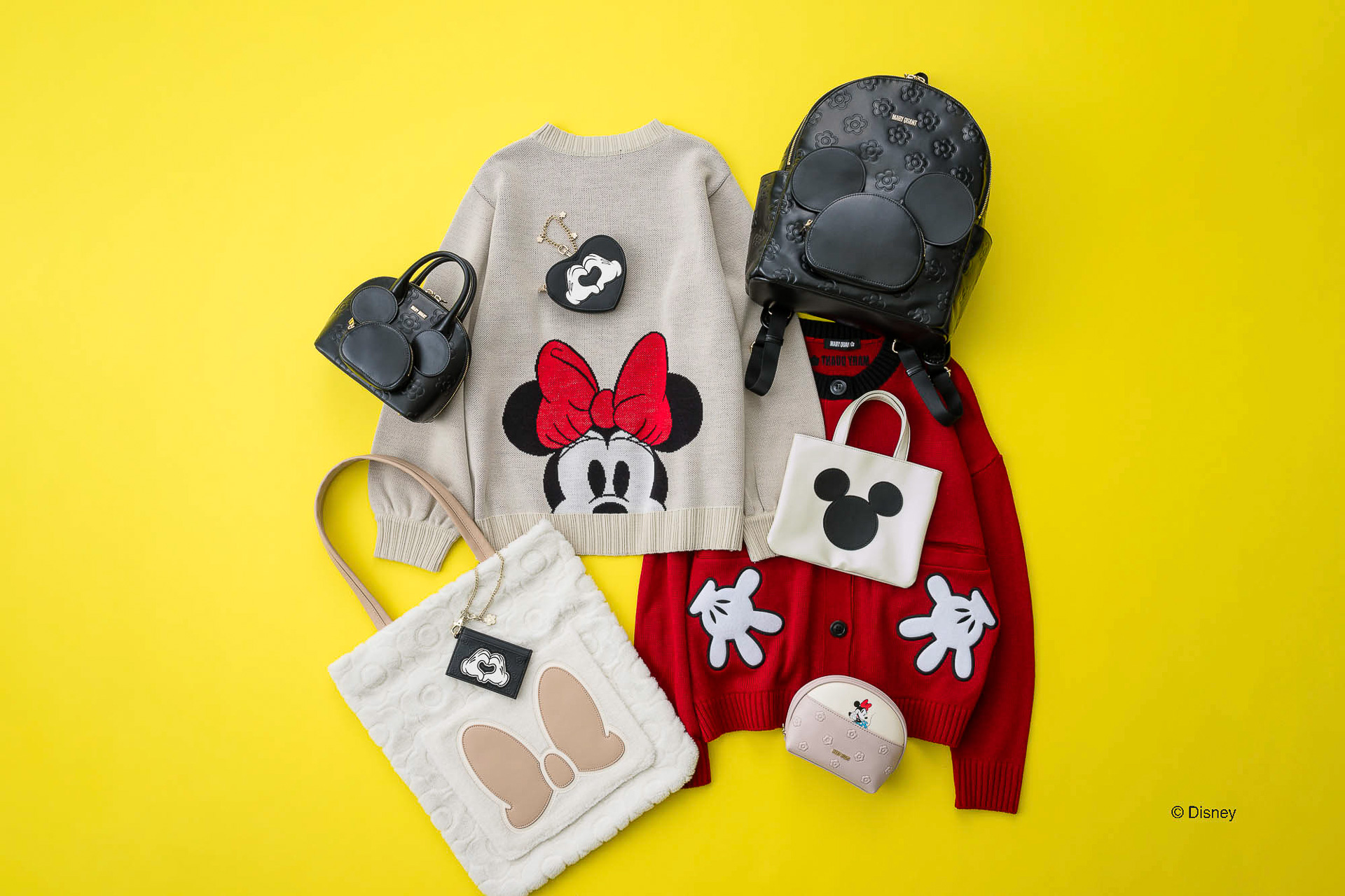 マリークヮントからミッキーマウスとミニーマウスデザインのアパレルが登場！