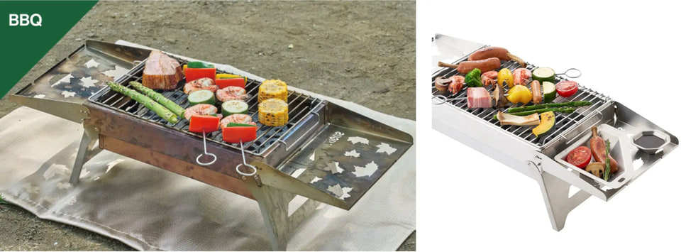 ロゴス　焚き火BBQベース　焚き火台 ロゴス、炭火・薪火調理もできる焚き火台「たき火BBQベース