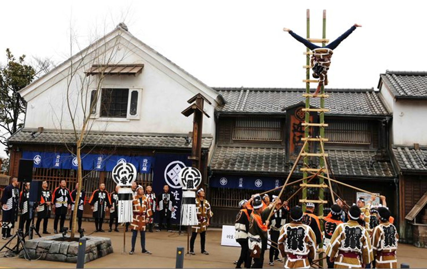 木遣および梯子乗り