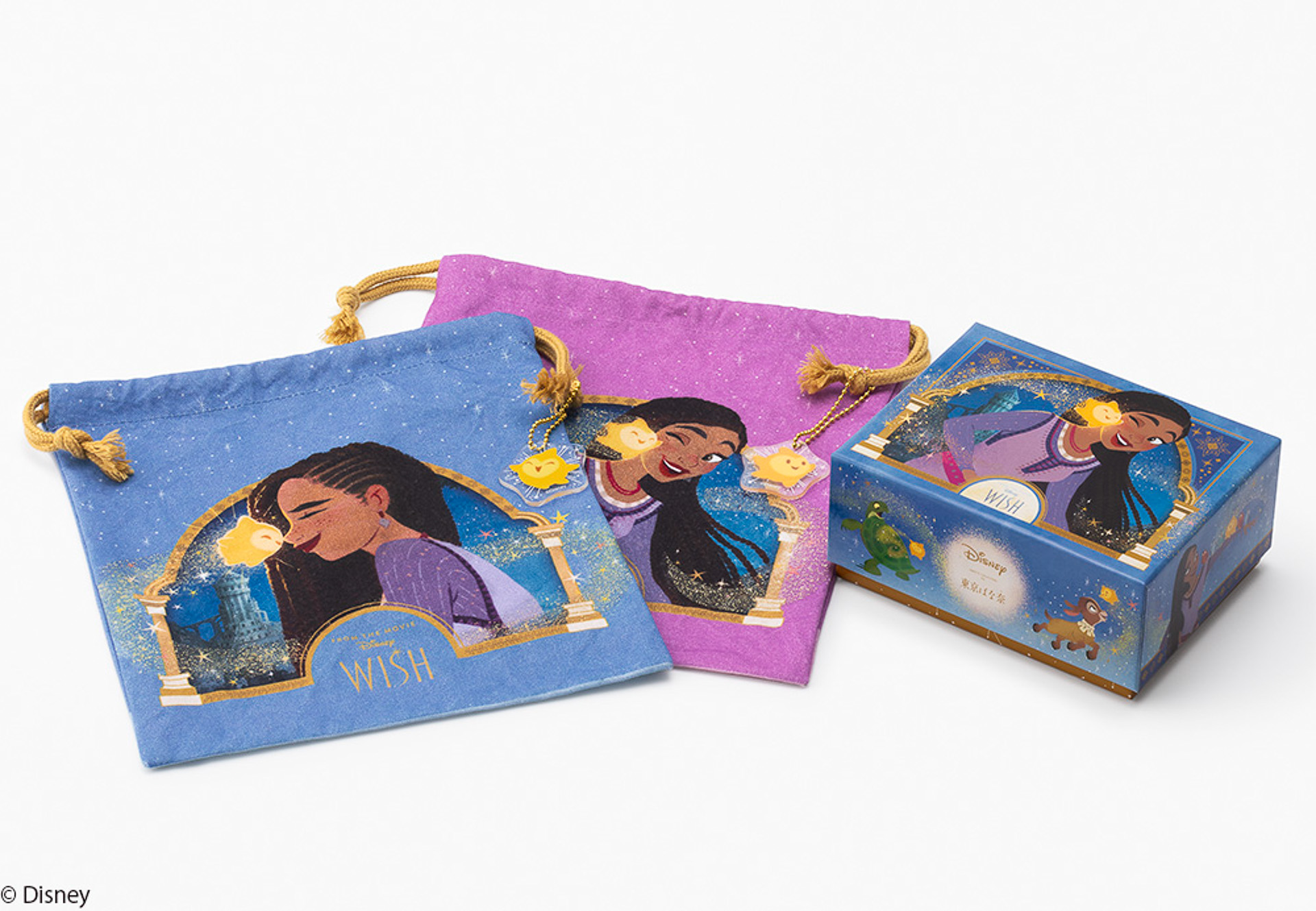 巾着は2デザインとカラーを用意