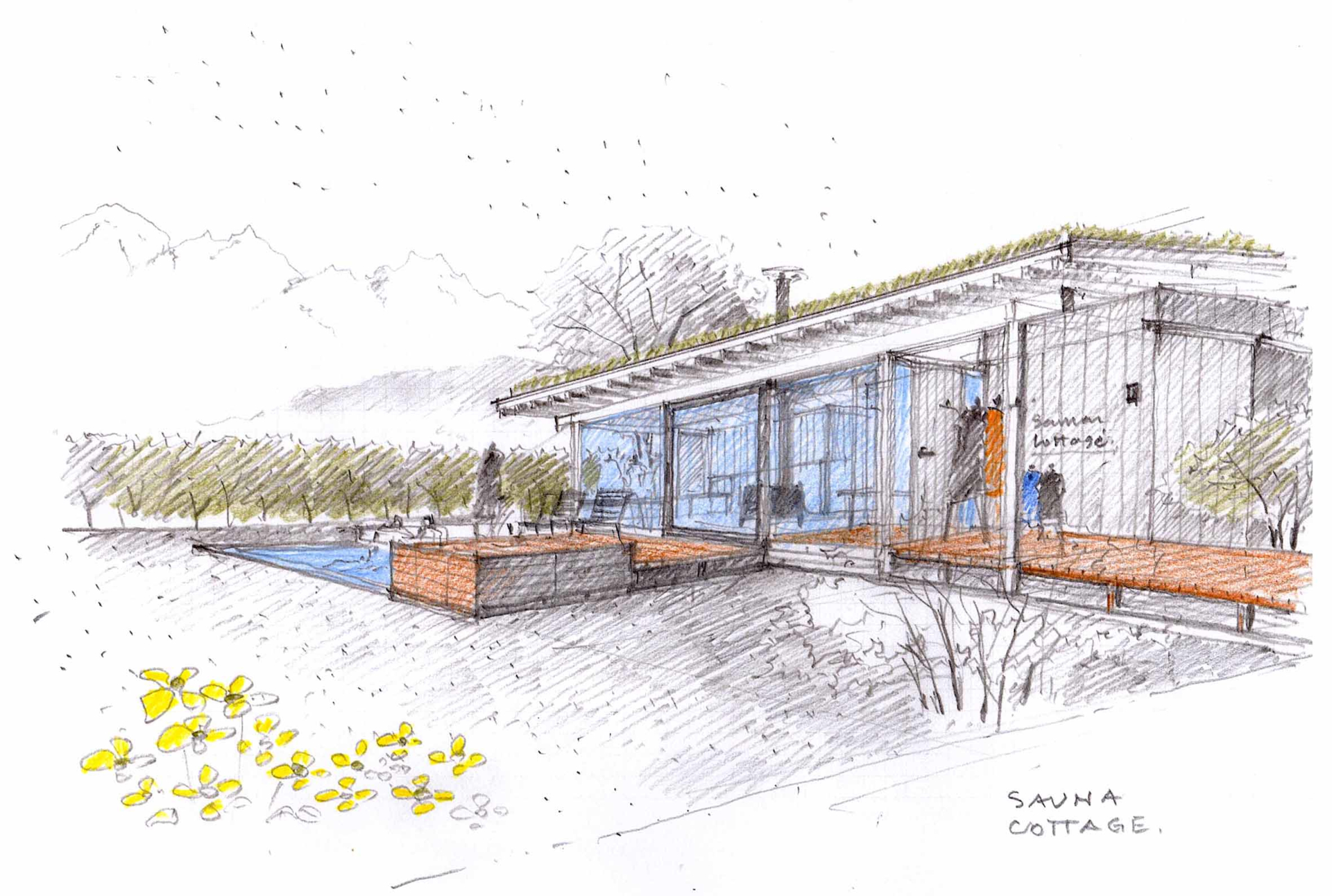 立山連峰の雪解け水を使った「ぷーる水風呂」