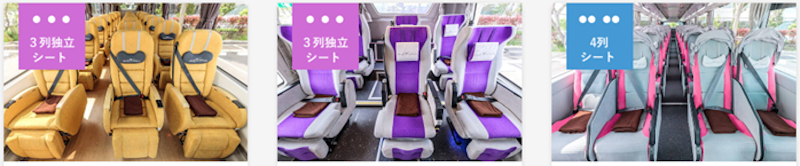 3列シートや女性専用席、カノピー（顔を覆うフード）などを搭載