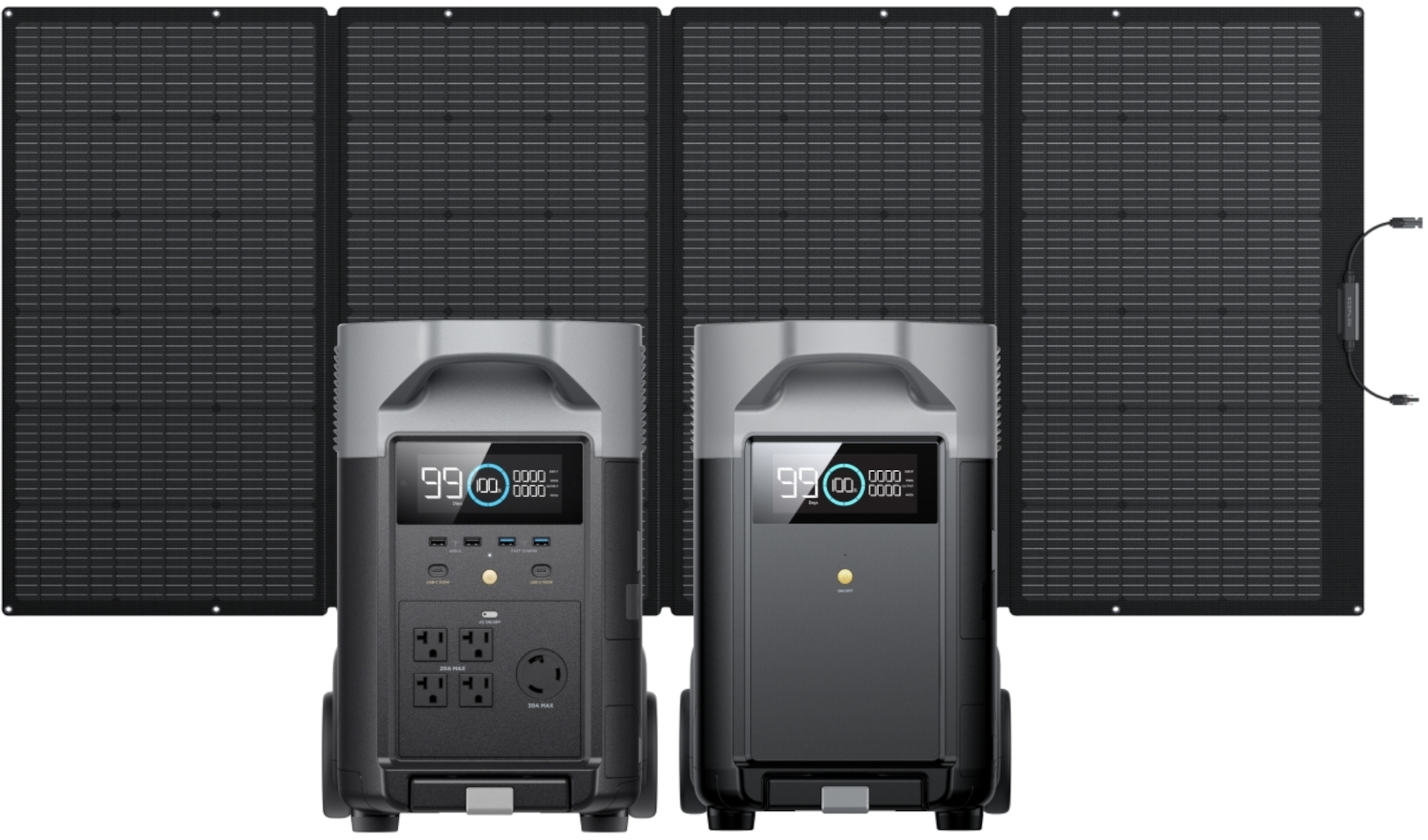 DELTA Pro＋専用エクストラバッテリー＋400Wソーラーパネル