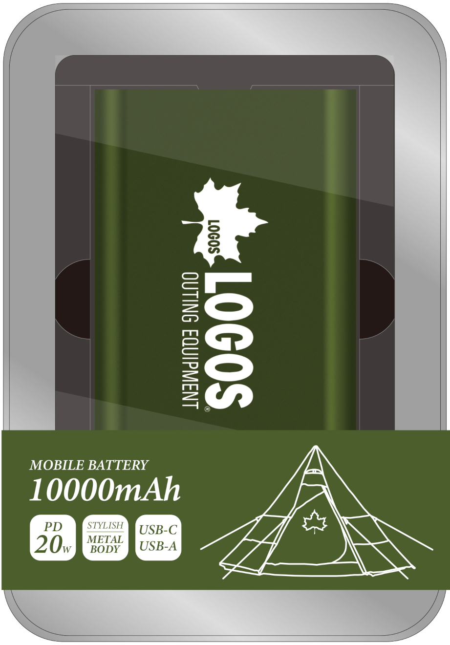 リユース可能なブリキ缶ケース入りで、USB-C・USB-Aの2ポート