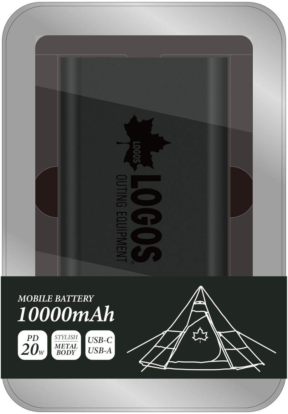 リユース可能なブリキ缶ケース入りで、USB-C・USB-Aの2ポート