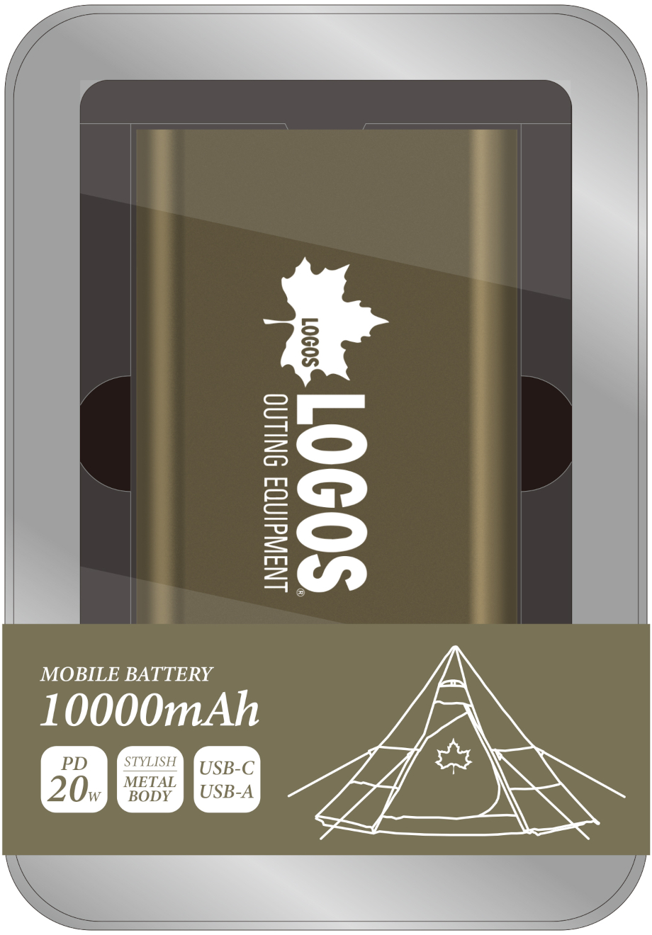 リユース可能なブリキ缶ケース入りで、USB-C・USB-Aの2ポート