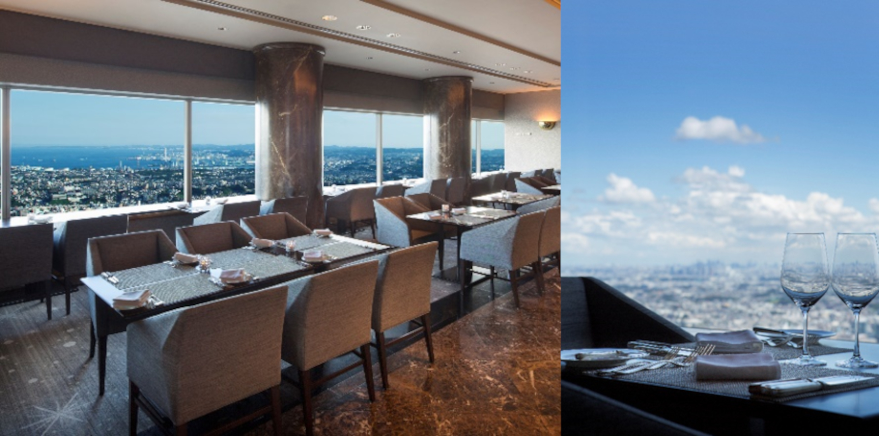 スカイラウンジ「シリウス」からの景色