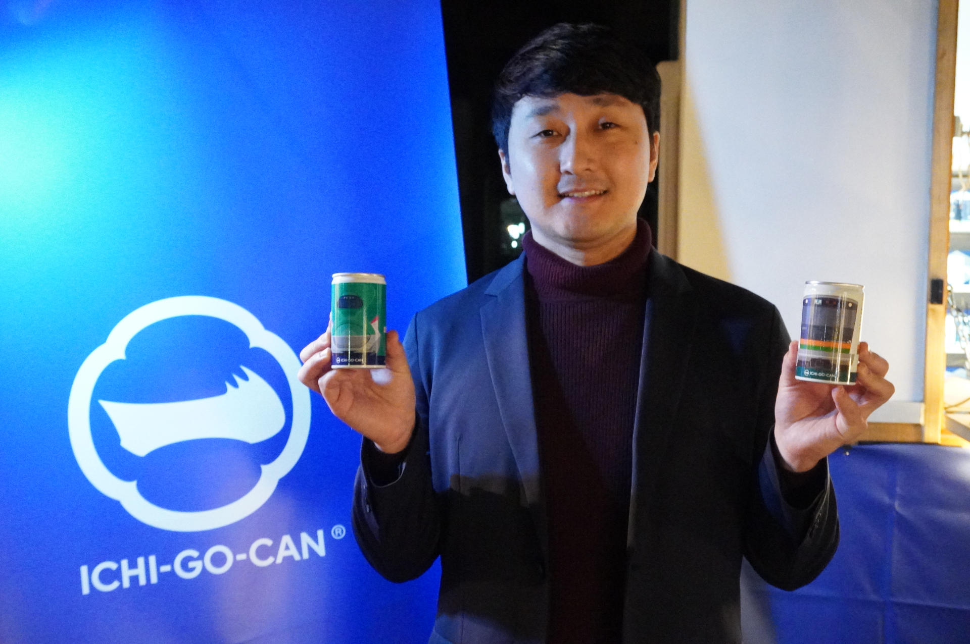 農芸化学博士でもあるAgnaviの玄成秀氏。日本酒の魅力を世界に広めるため、欧米やアジアにも「ICHI-GO-CAN（一合缶）」の輸出を行なっている