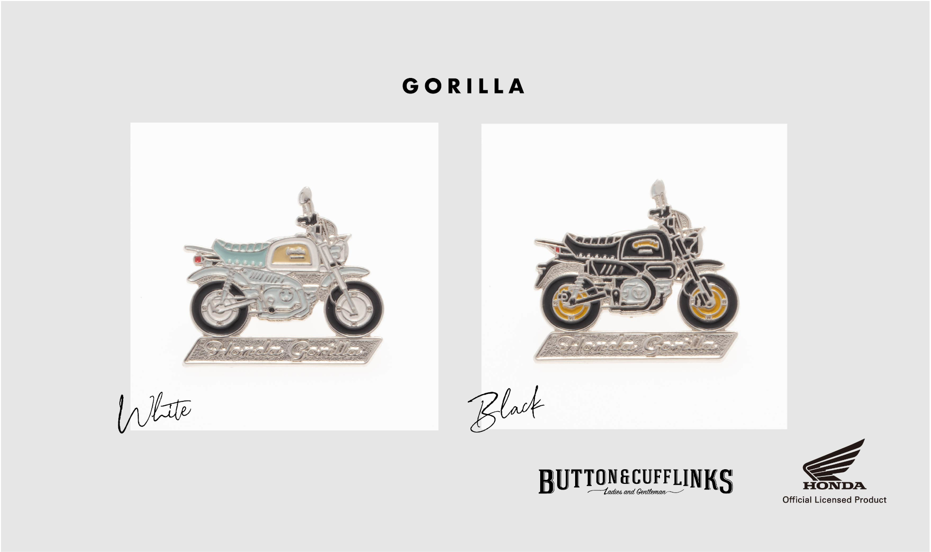 「GORILLA」（WHITE/BLACK）