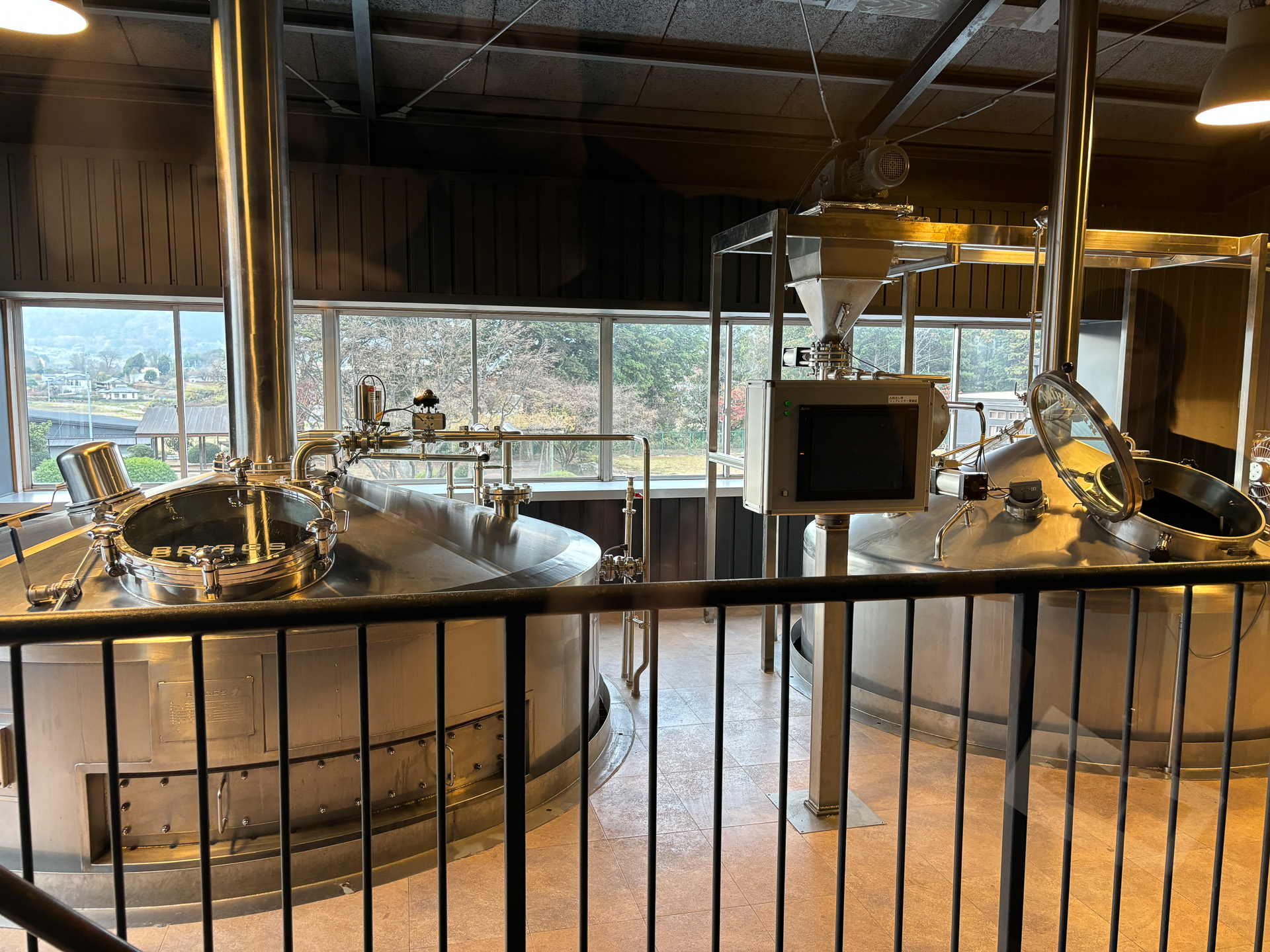 麦汁を変化させる糖化槽と濾過槽