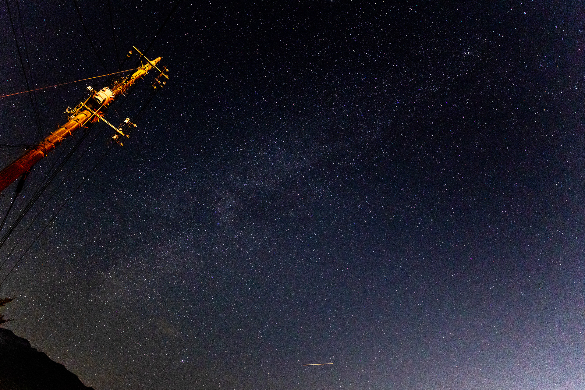 天の川も撮ることができた
