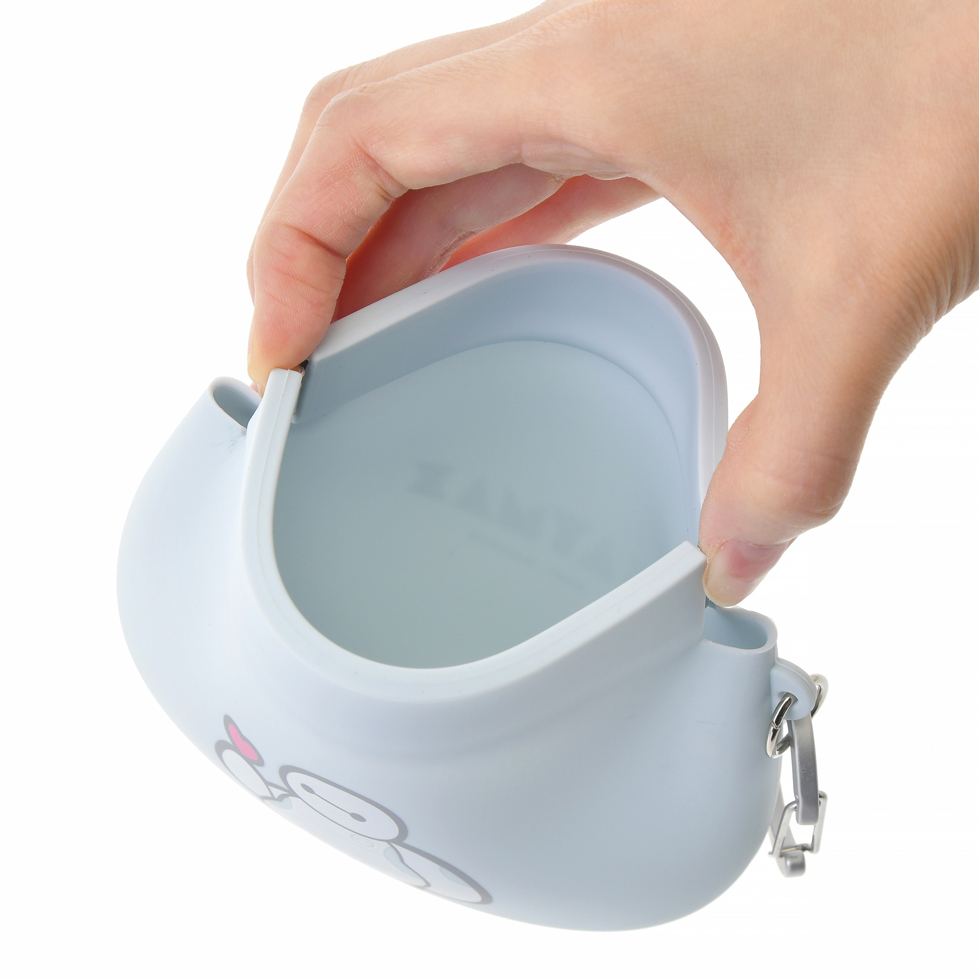 パカっと開いてゴミを入れられる