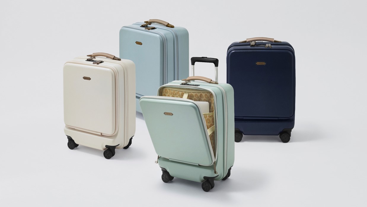 MILESTO ハードキャリーフロントポケット ストッパー付キャビンサイズ