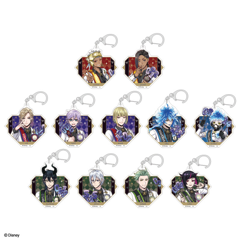 「トレーディングアクリルキーホルダーvol.2 おめかしバースデーver.」（1パック825円／1BOX9075円）