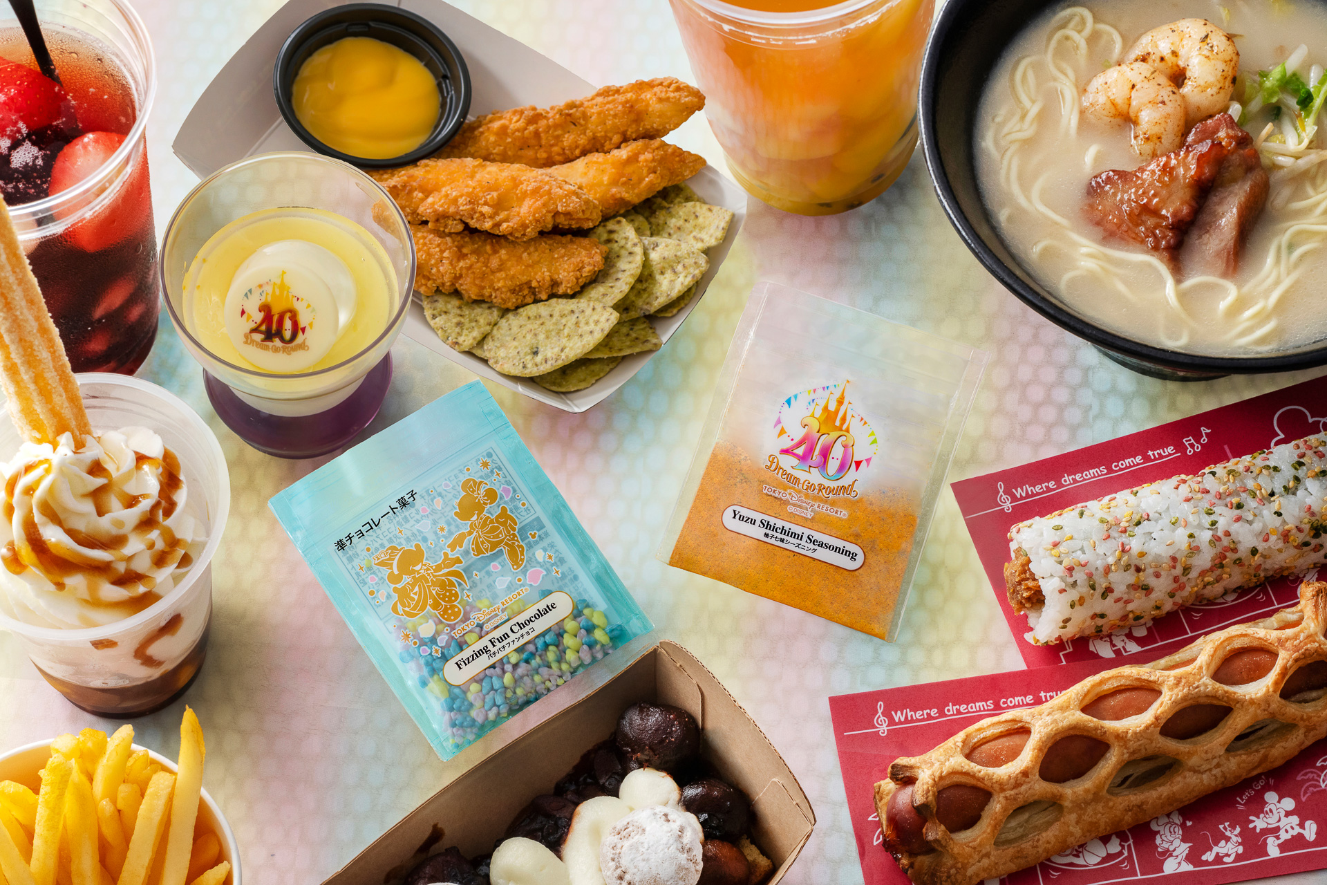 お好みで購入したパークフードの味変を楽しもう！