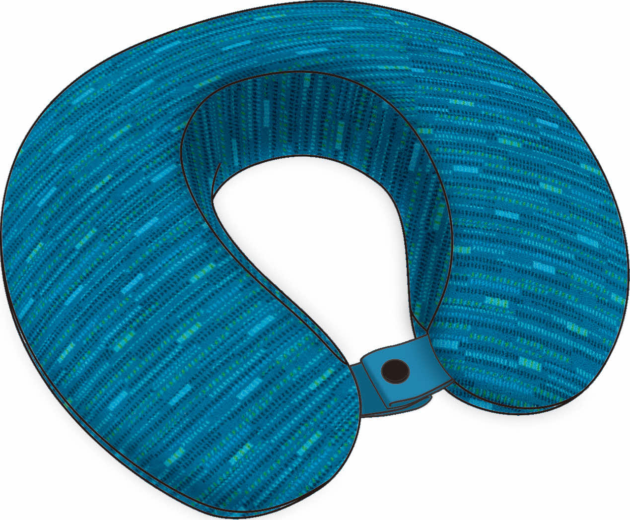 コンプリート特典のネックピローは新幹線のシート生地を使用