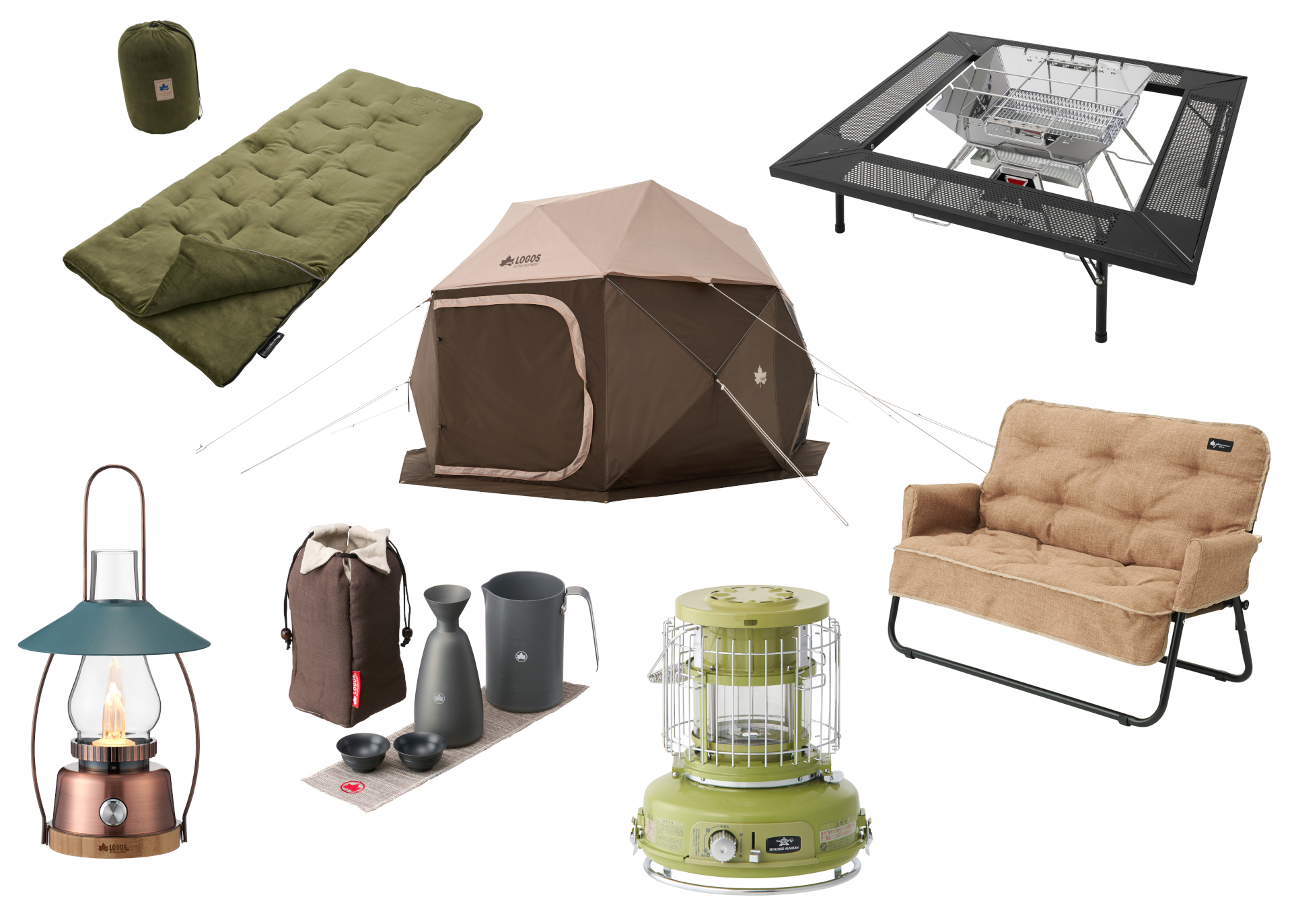 テントやランタン、冬のあったかアイテムなど展示品をはじめとする対象商品を特別価格で販売