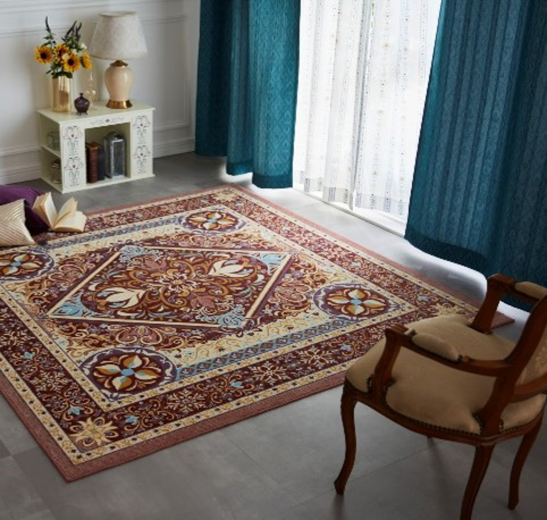 「ジャカード織のラグ」（1万5900円）