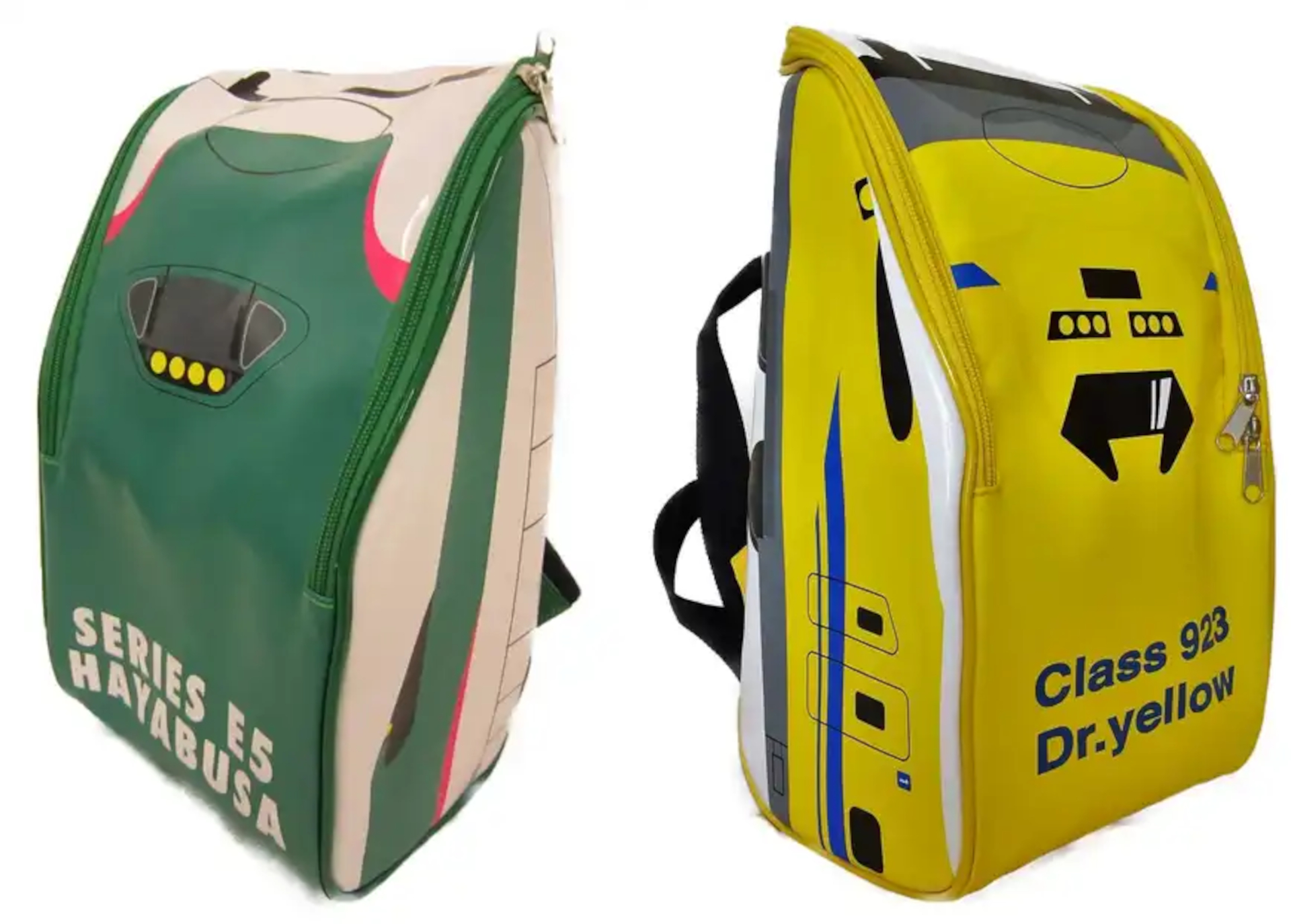 新幹線 ダイカットリュックサック（各3135円）