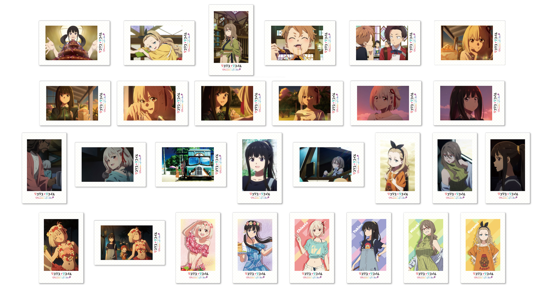 トレーディング インスタントフォト風カード（ランダム28種、1パック2枚入り、330円）