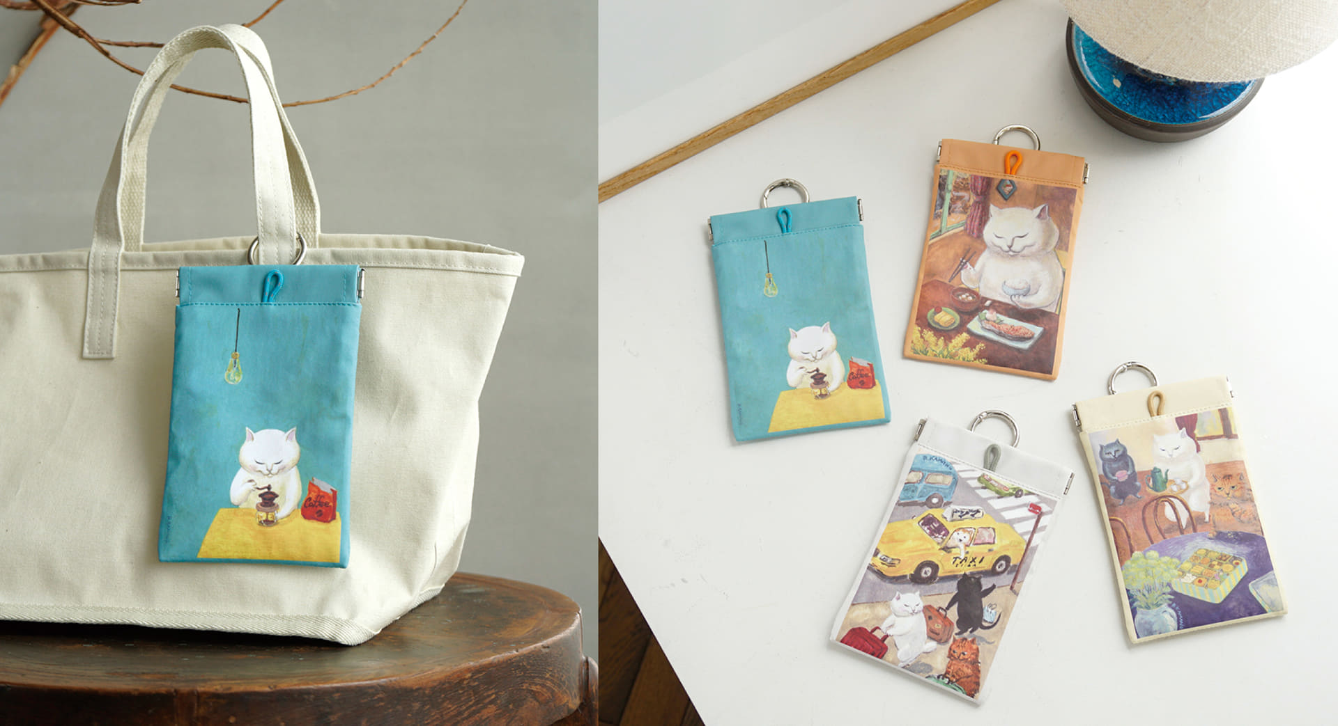 カマノレイコさんの作品をプリントした「POY（ポーイ）」4種を発売