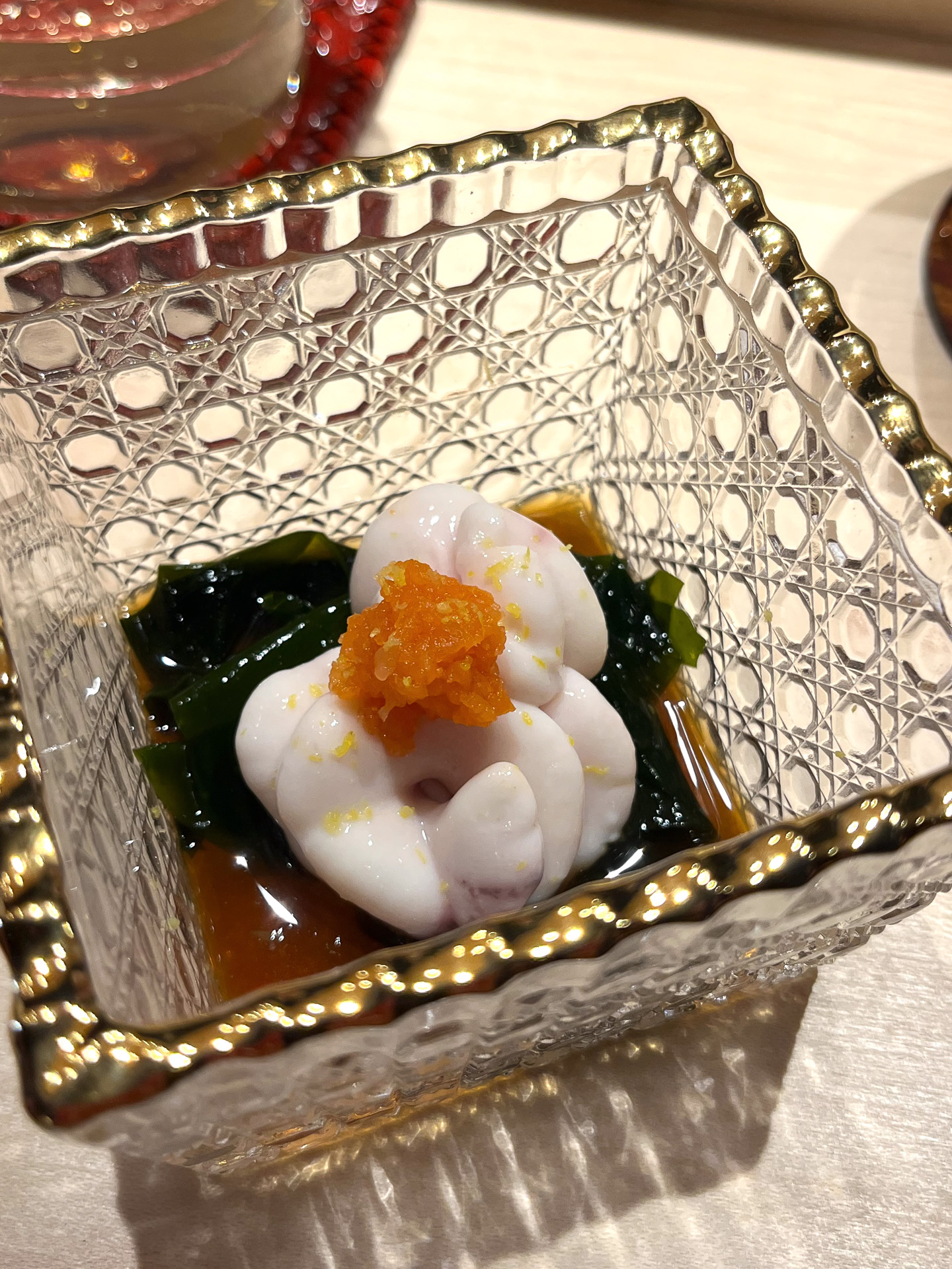 白子を上品な味付けで