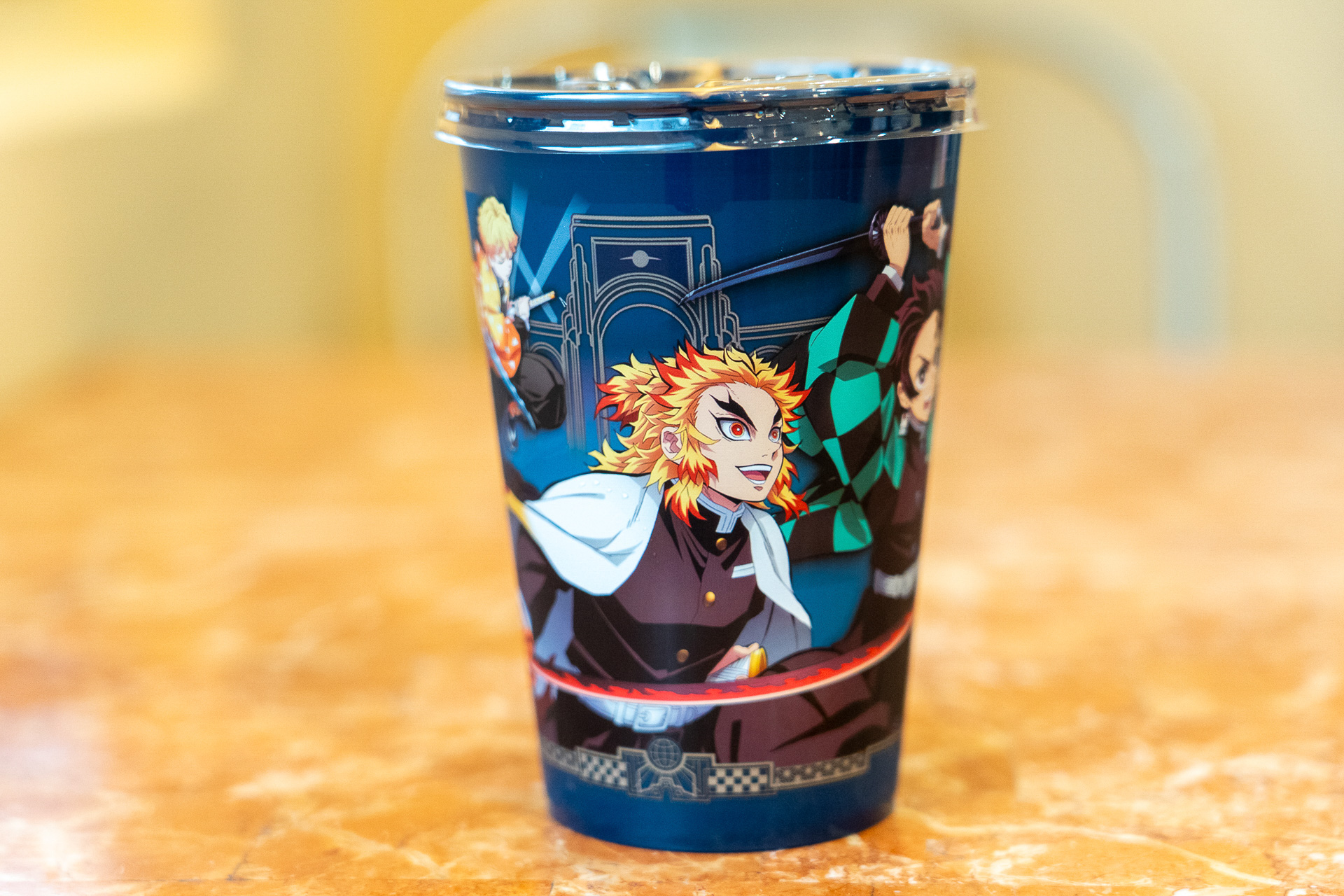 煉獄杏寿郎ドリンクカップ（ソフトドリンク付、800円）