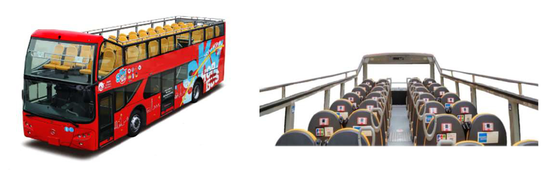 2階建てオープンバス「スカイバス」