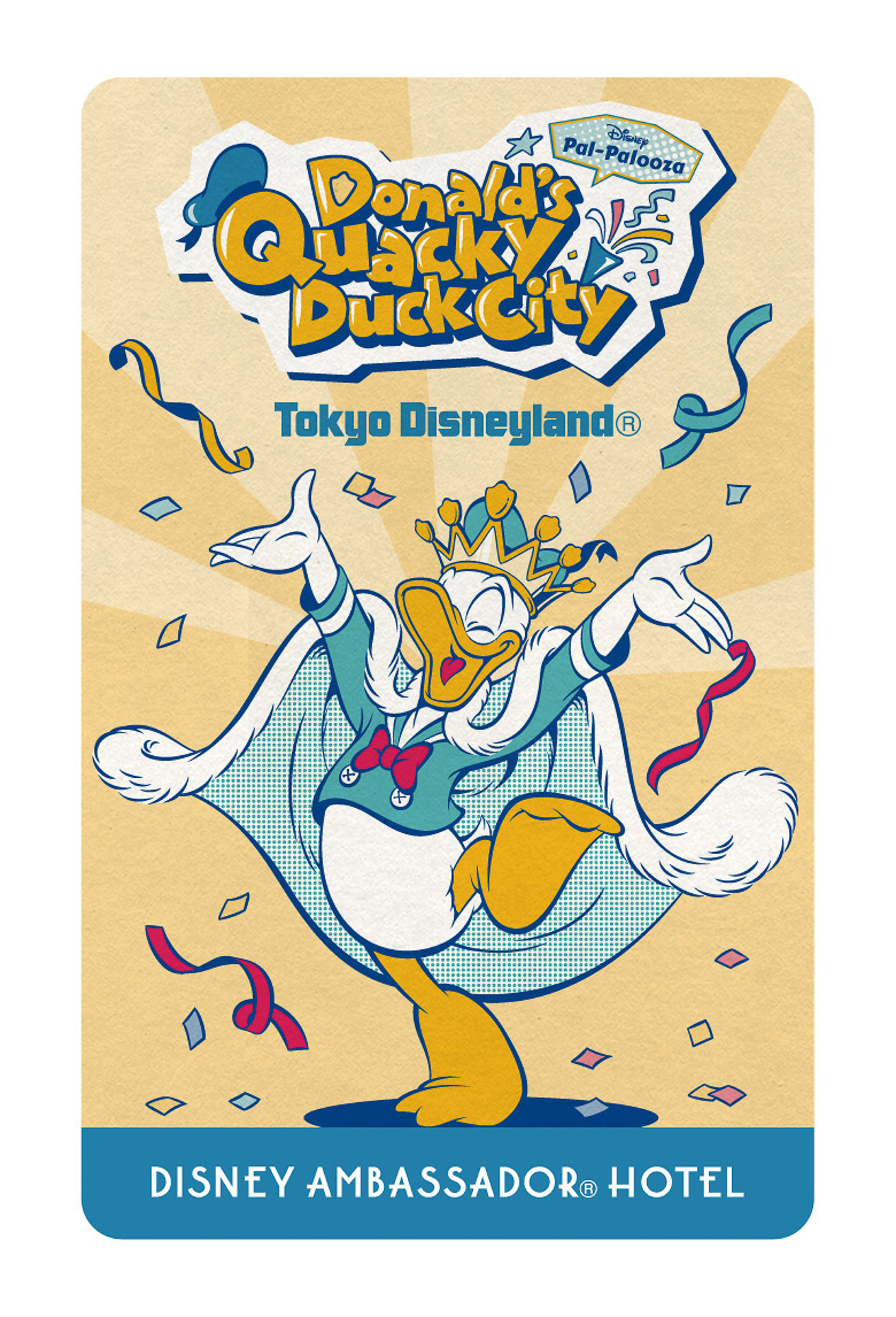 ブックレットにルームキーを入れると完成するデザインだ