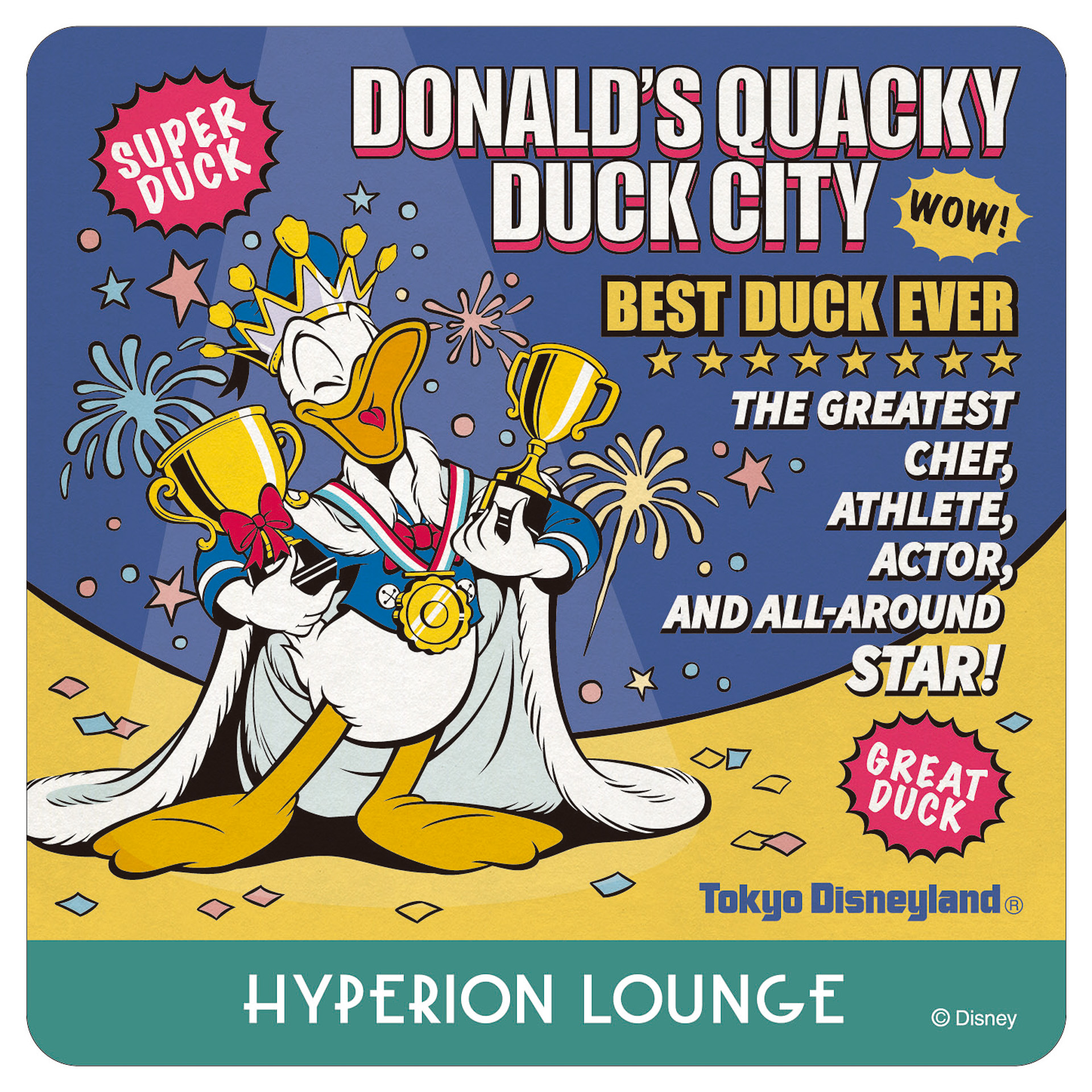 ドリンクのオーダーでオリジナルコースターをプレゼント