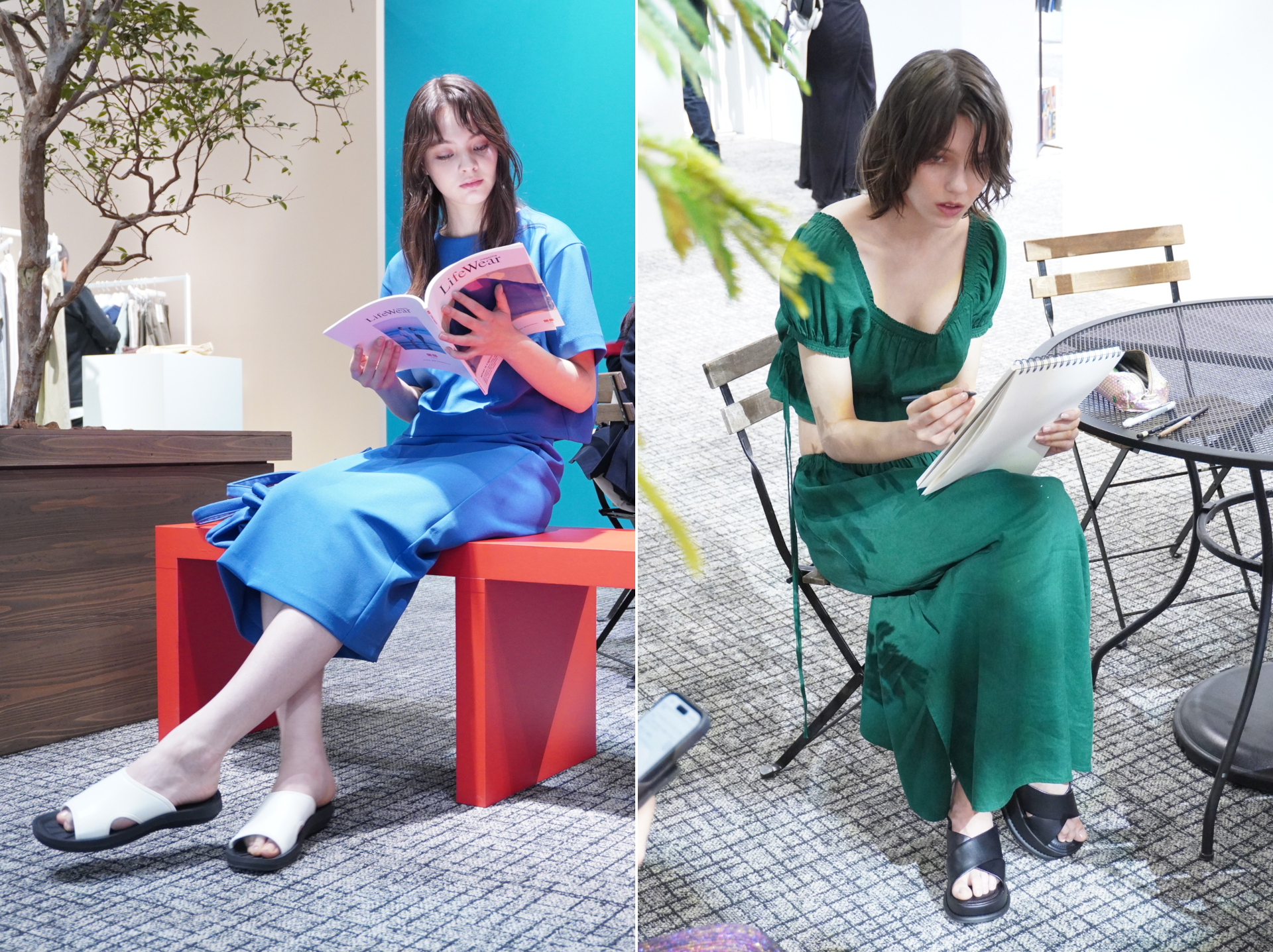 デザイナーのクレア・ワイト・ケラーによる「UNIQLO:C」コレクションは2023年秋冬に続き、この春夏が2シーズン目