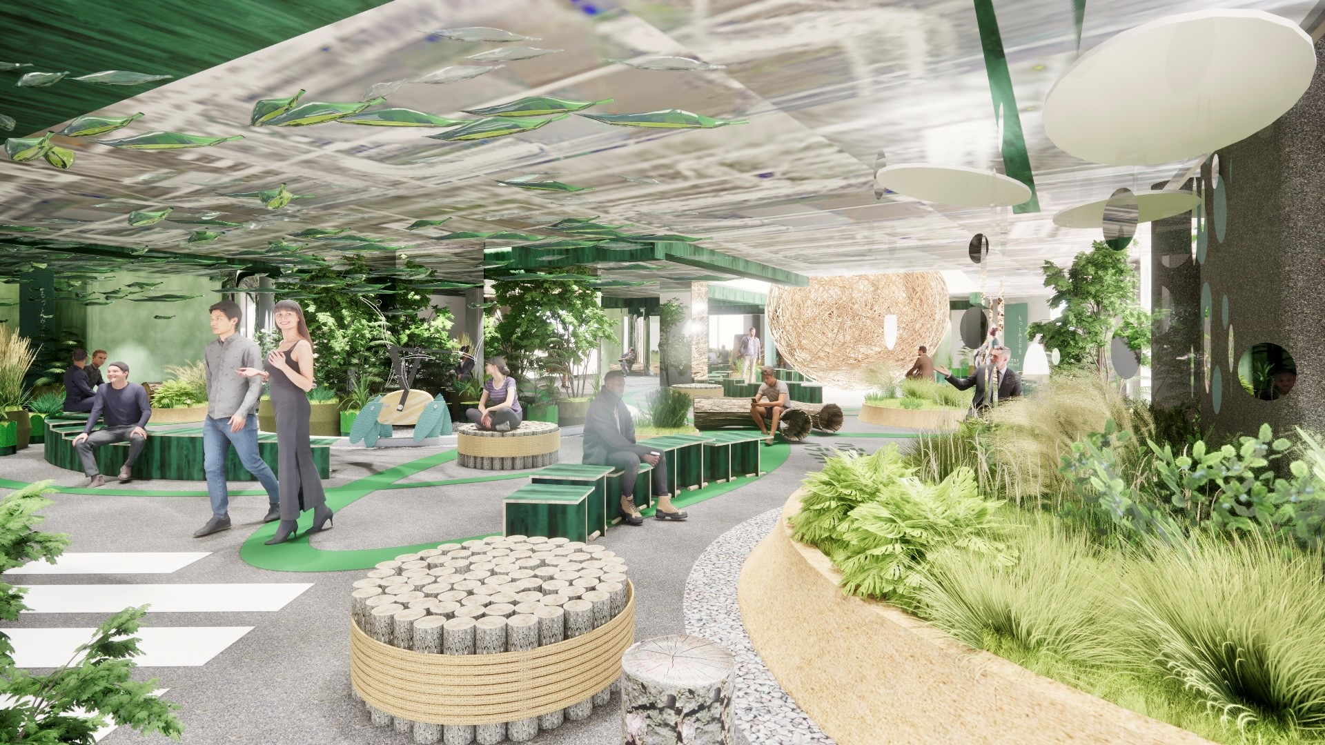 4階「ハラッパ」では自然を感じるコンテンツを展開