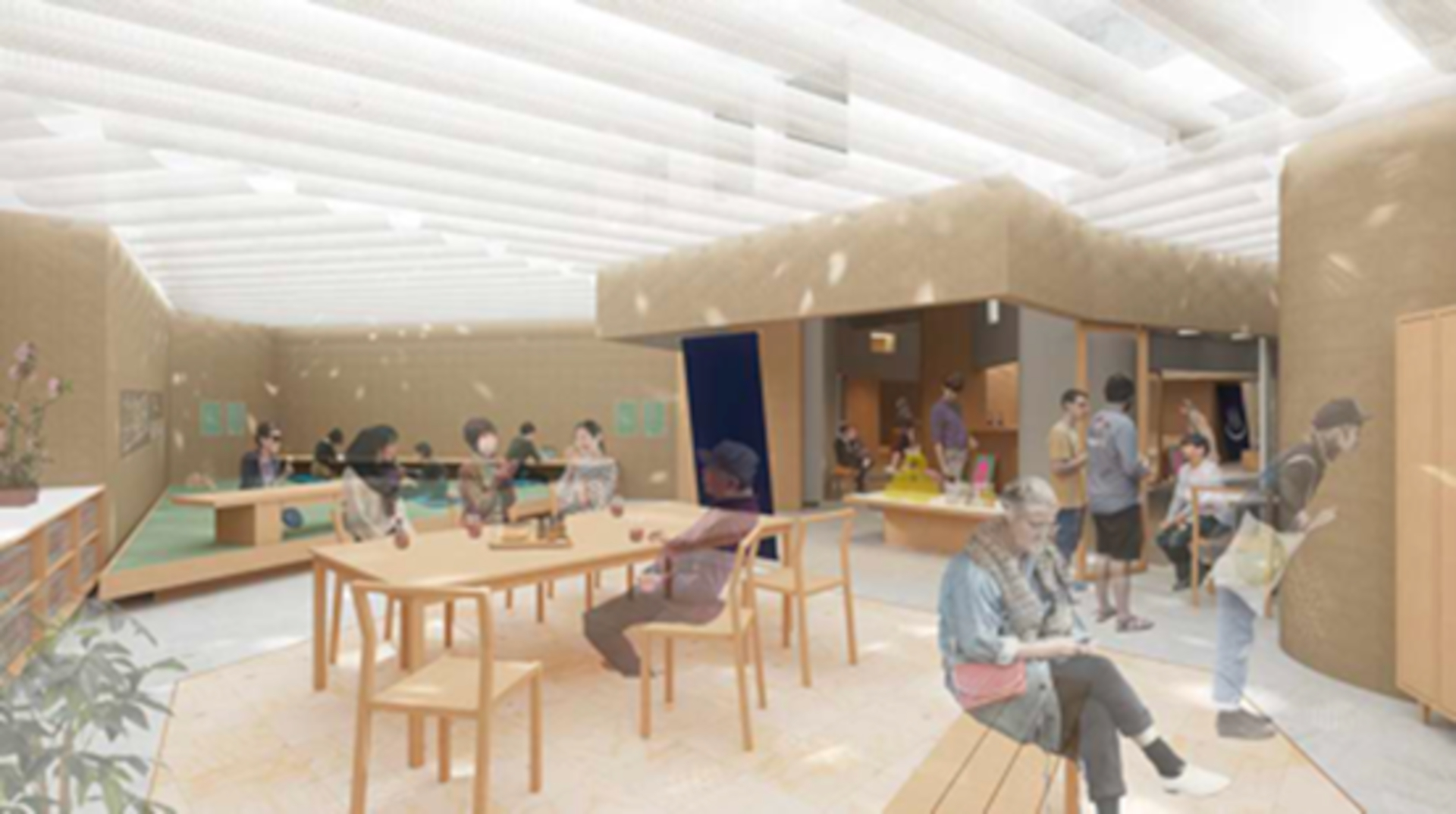 湯上り文化を体験できる地下1階イベントスペース