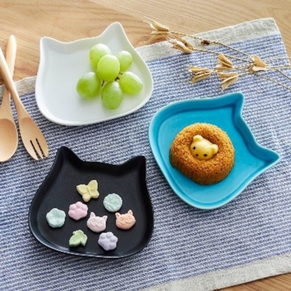 陶器製 猫とねずみの置物9個＋おまけ1個 ベルメゾン ベルメゾン、ねこ