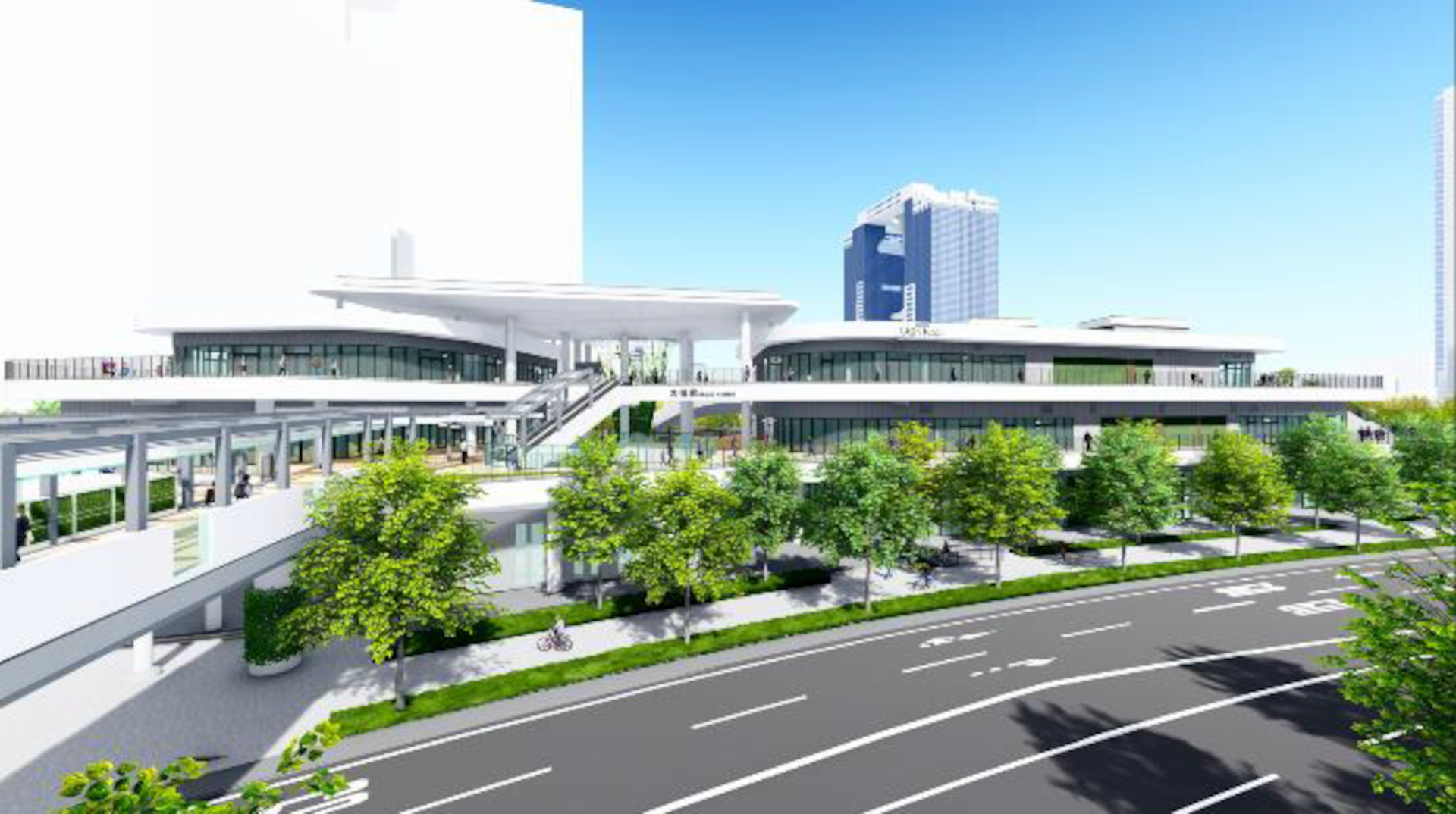 ノースゲートビルディング側より