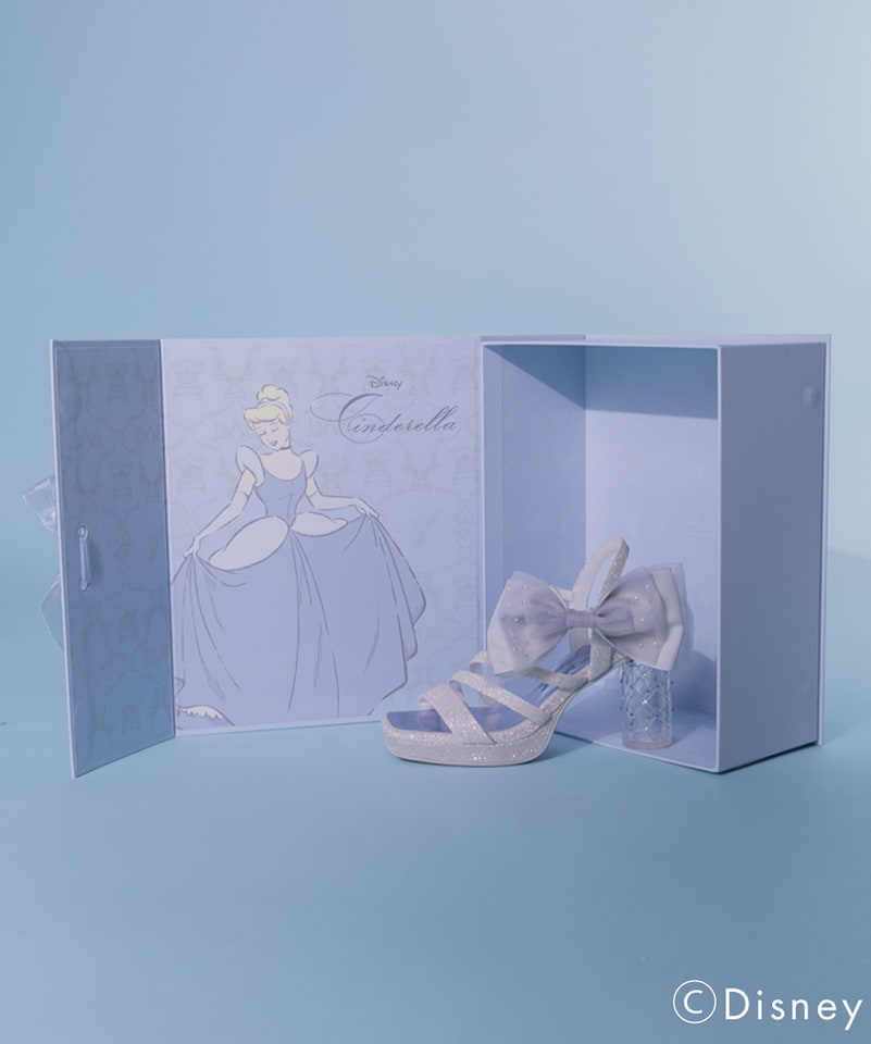 RANDA ディズニー シンデレラ ドレスアップ ミュール プリンセス LL DISNEY/ディズニー“シンデレラ”シリーズ】ドレスアップミュール