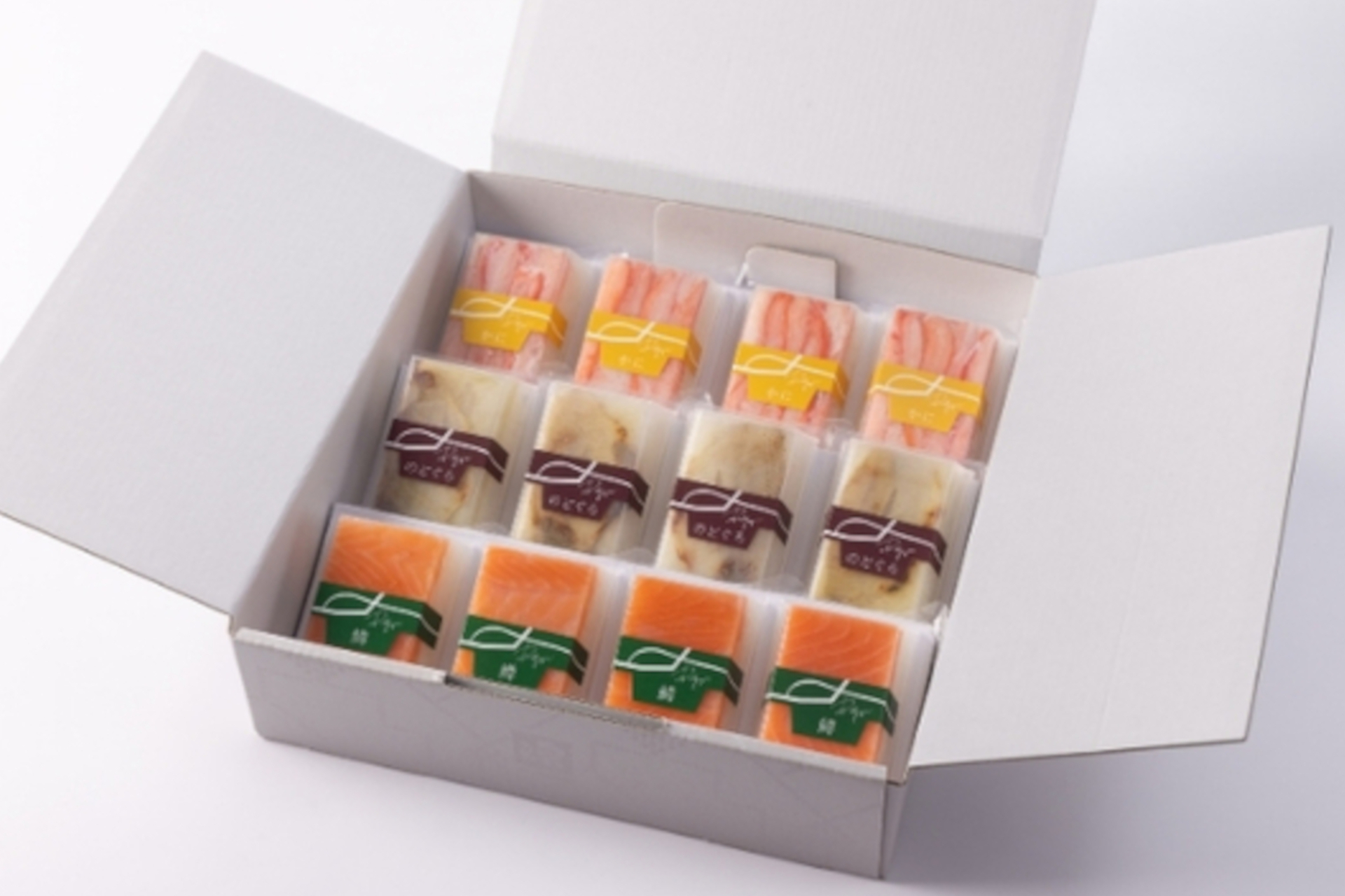 期間限定の「Rejyu12個入り（ます・かに・のどぐろ）」