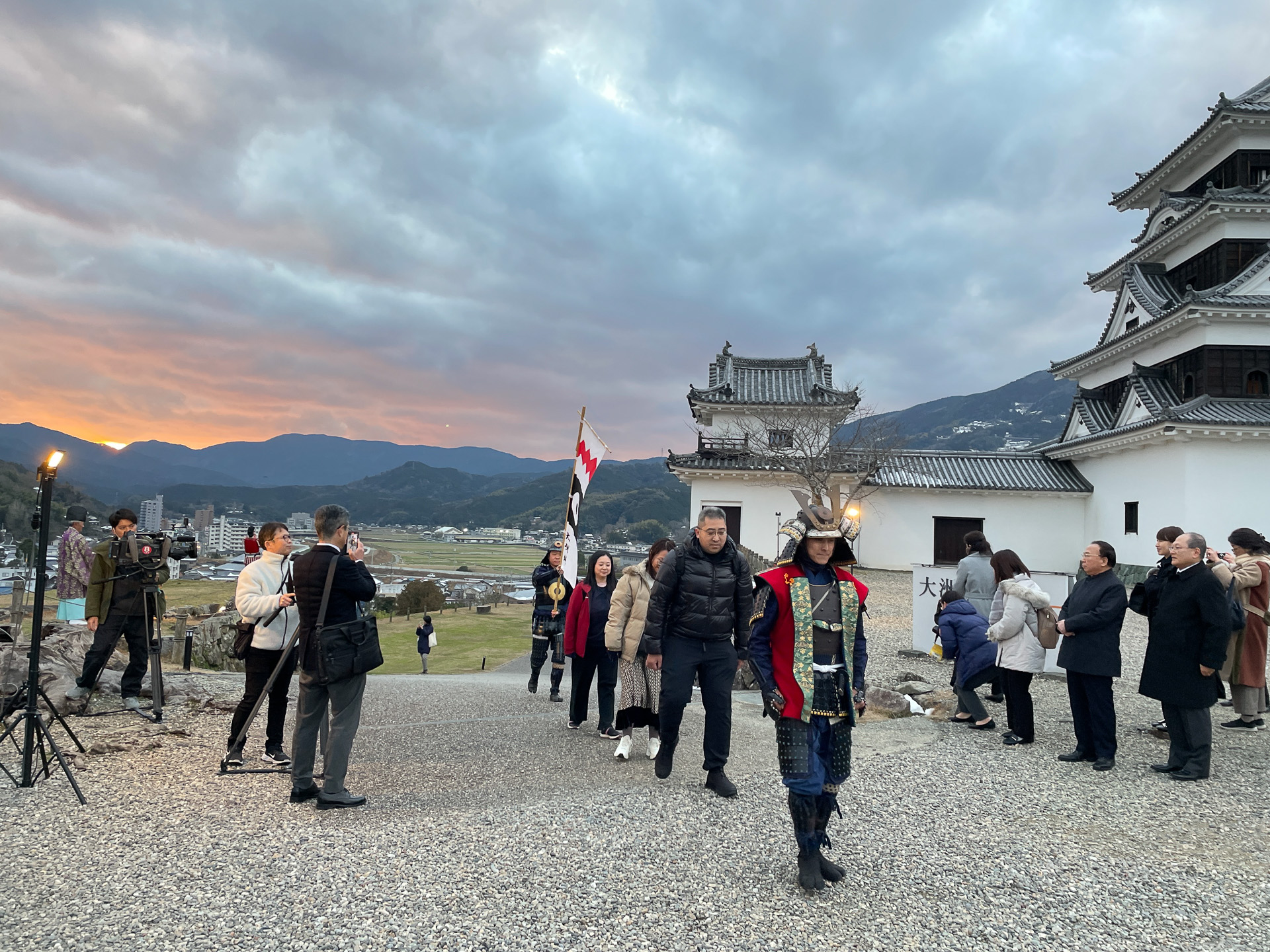 大洲城・入城体験。大洲城貸し切りナイトツアーに参加