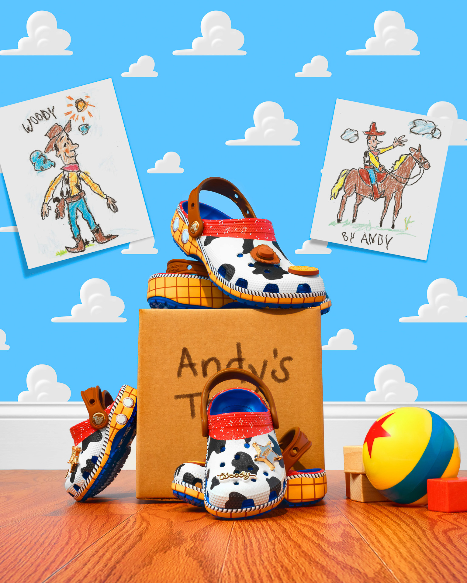 「Classic Toy Story Woody Clog」（Unisex：9900円、Kids：8250円、Toddlers：7700円）