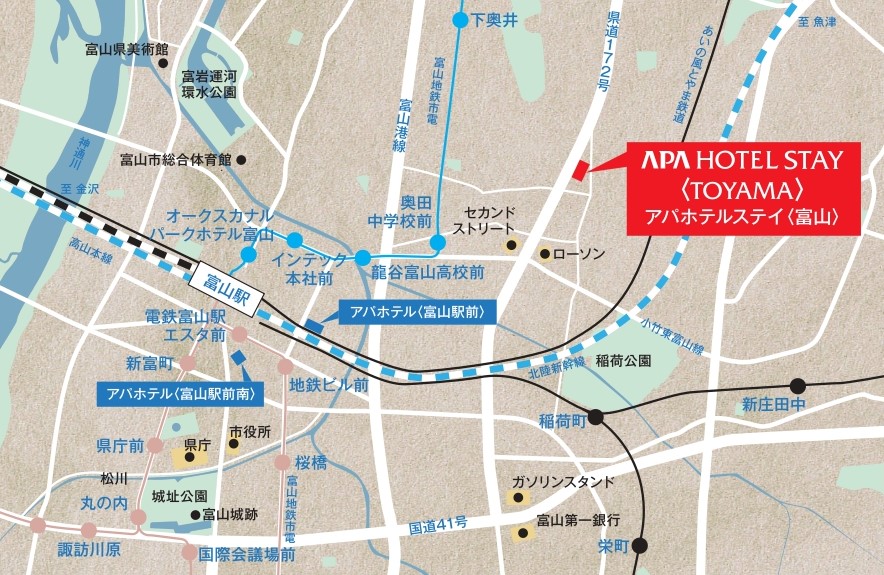 ホテル周辺地図