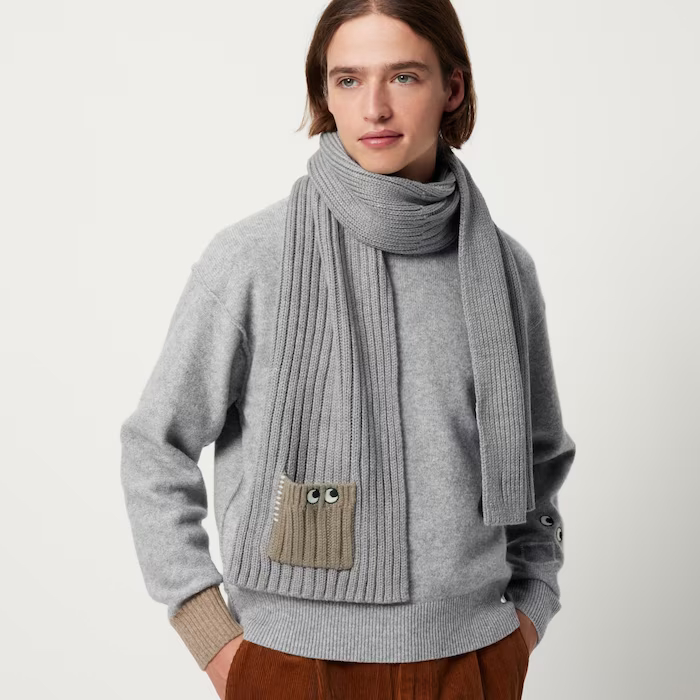 Dior homme ディオール 100%シルク ブラック フリンジマフラー Dior homme ディオール 100%シルク ブラック フリンジマフラー