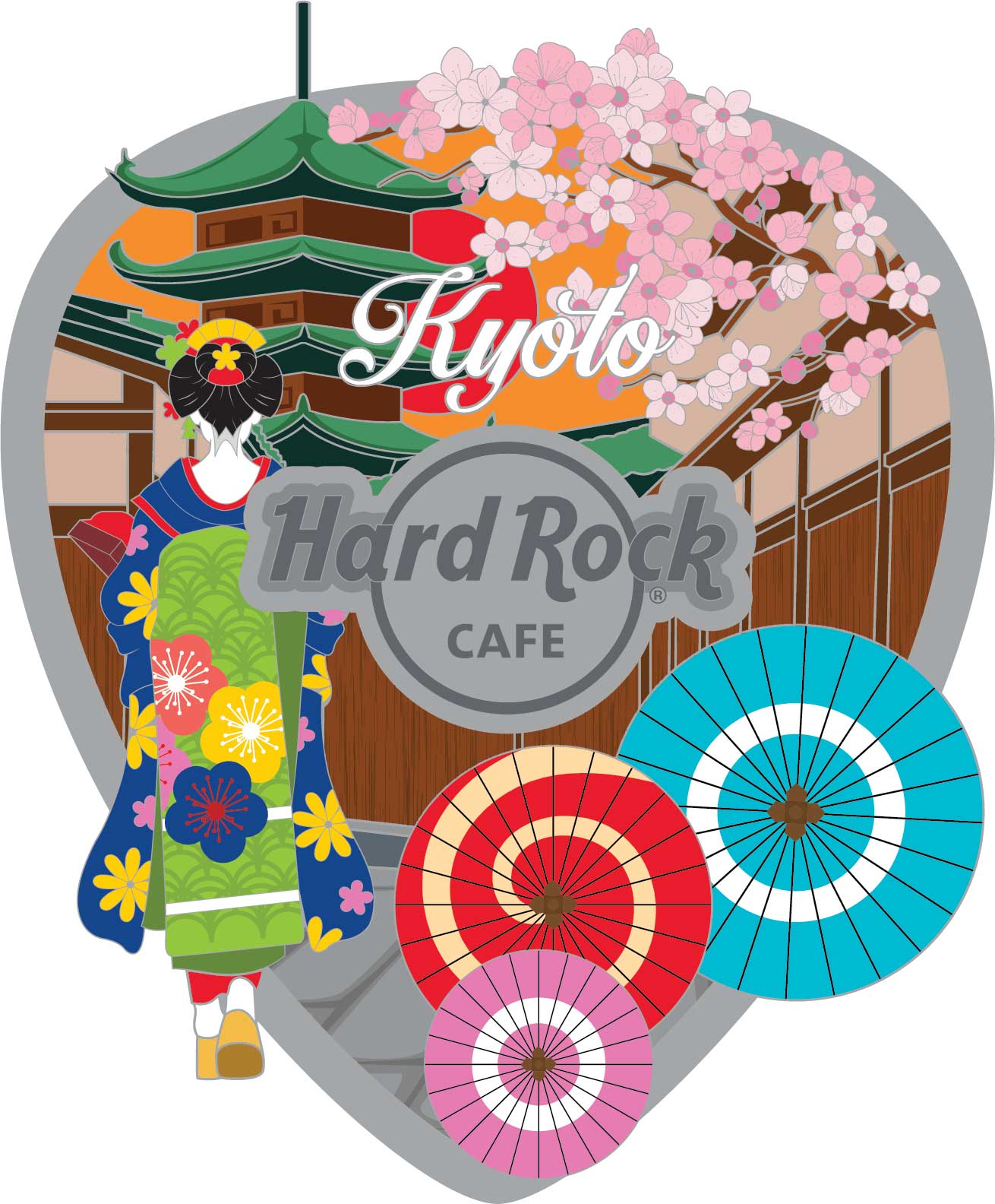 3D Collage Pick Pin（2200円）