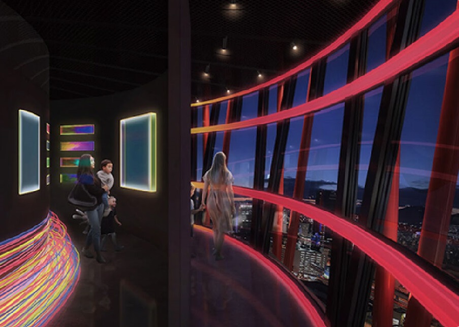 展望4階、映える光のミュージアム「Brilliance Museum」